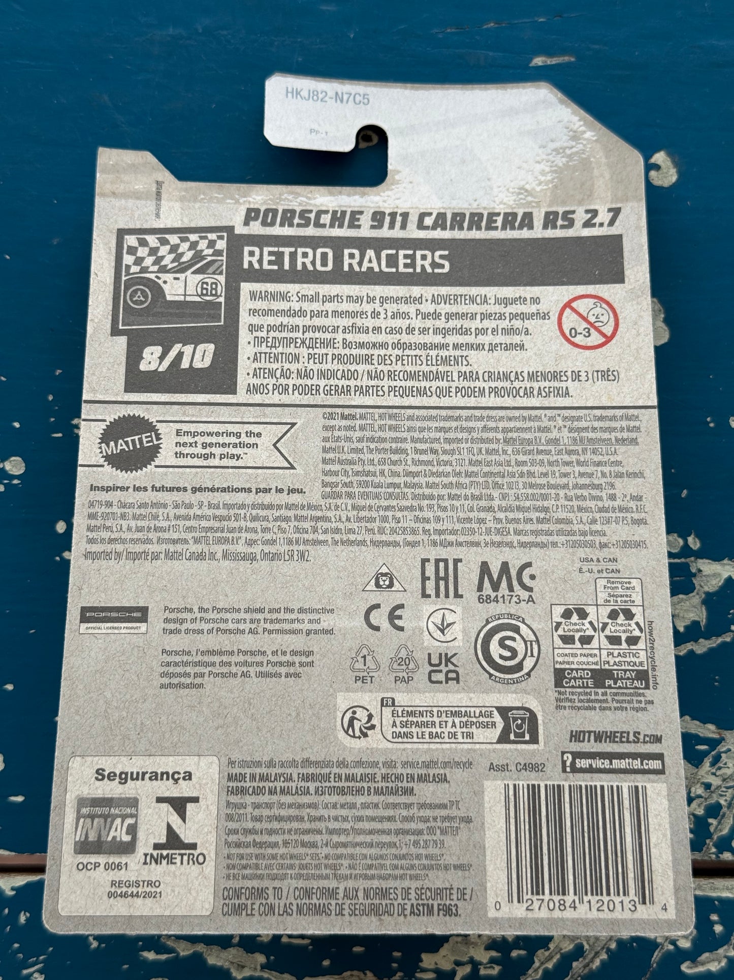 Hot Wheels Posrche 911 Carrera RS2.7