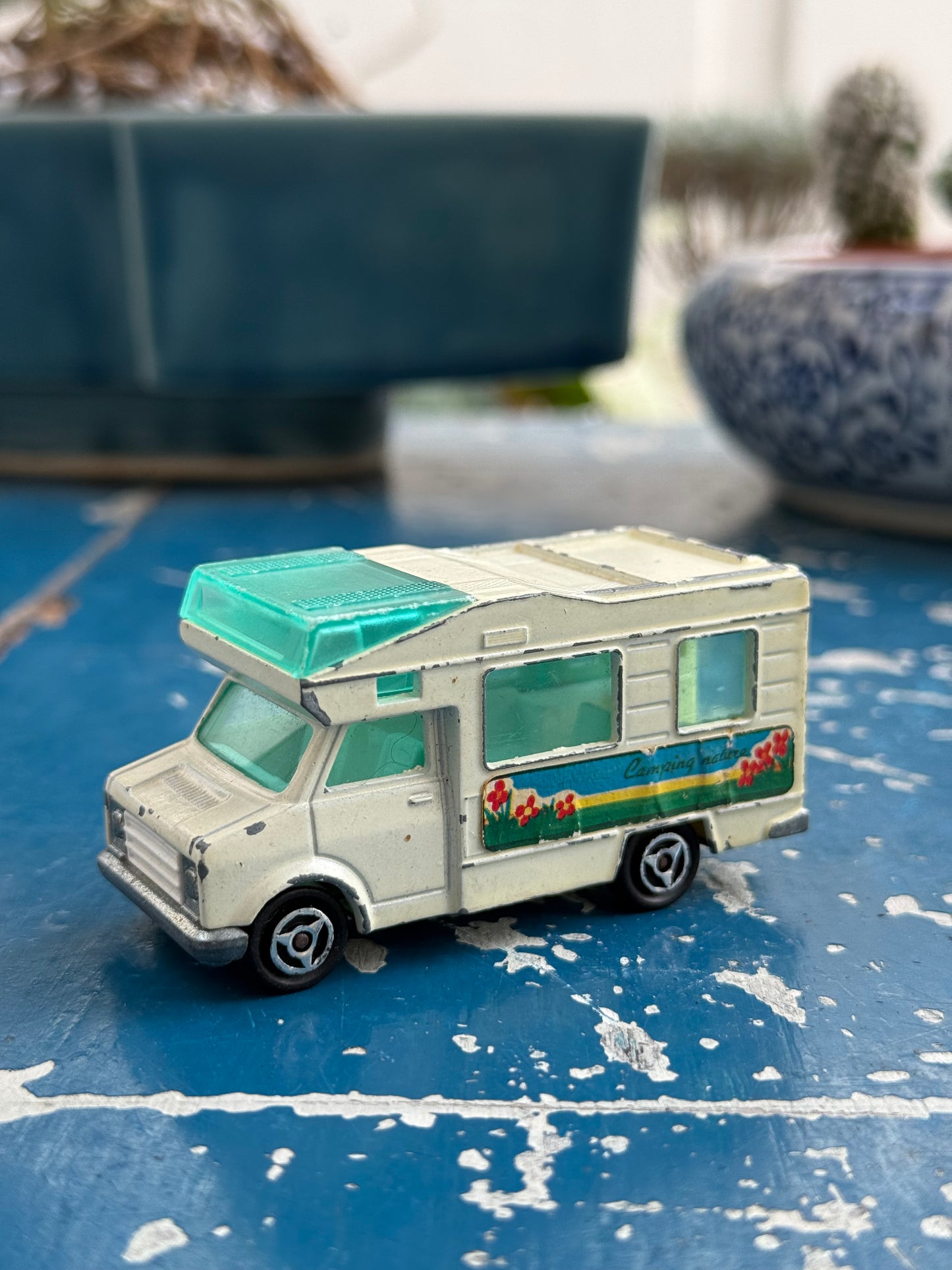 Vintage 80s Majorette Fourgon Camping Nature Camper No. 224 Made in France