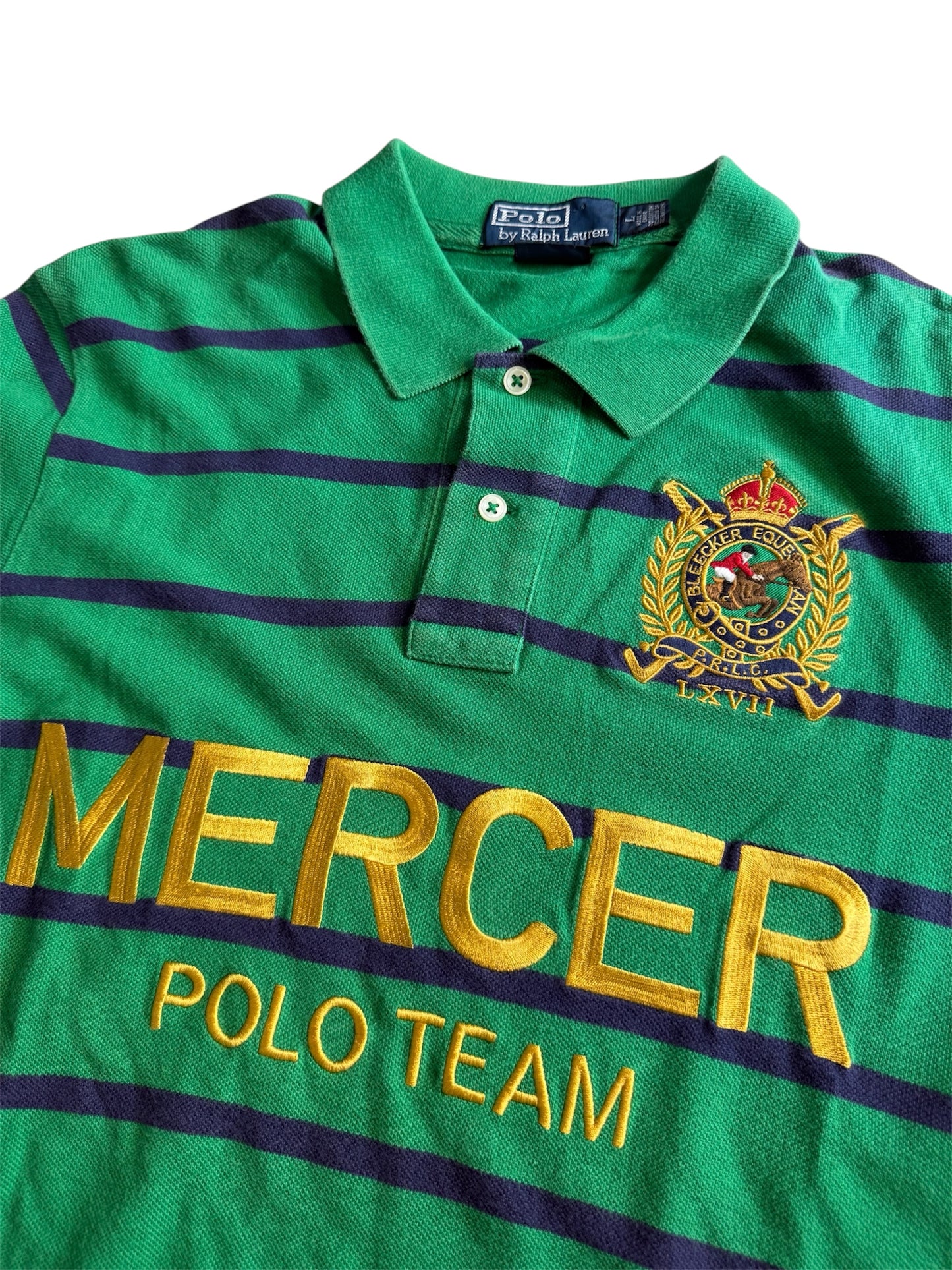 Polo Ralph Lauren Mercer Polo Team Striped Shirt Custom Fit