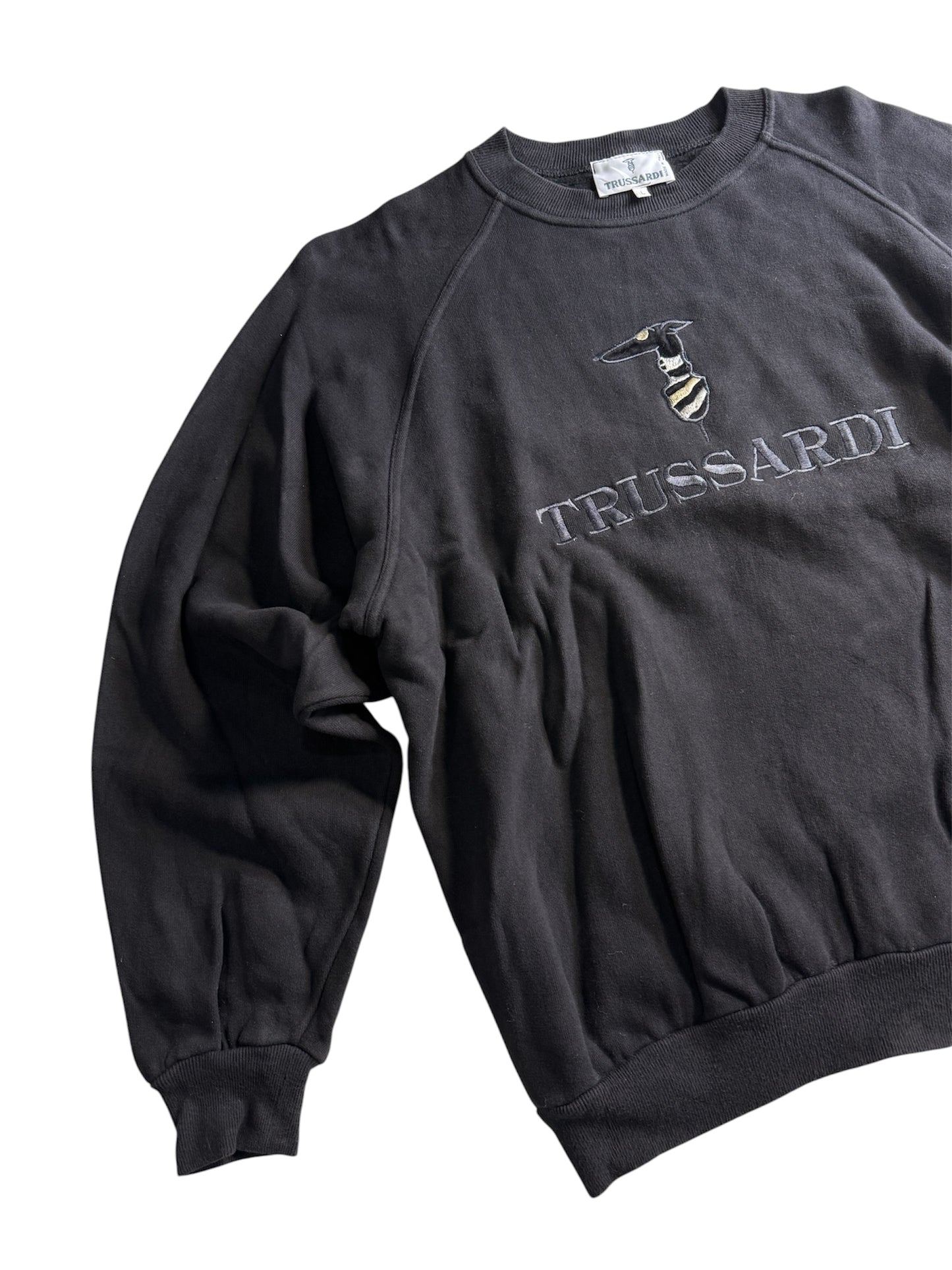 Vintage Trussardi Made in Italy Embroidered Logo Sweatshirt