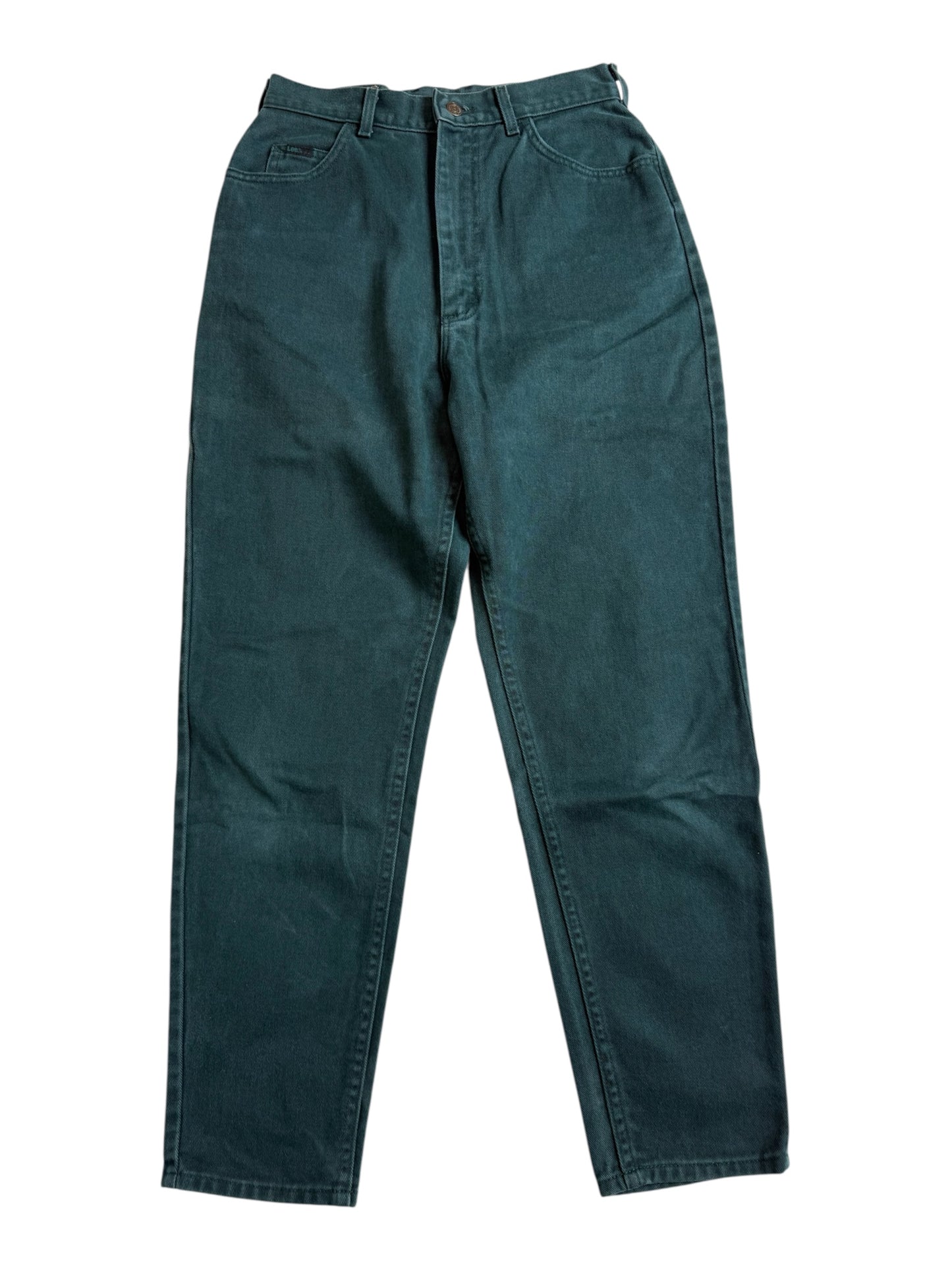 Vintage 1990s Lee High Waist Green Denim Jeans USA