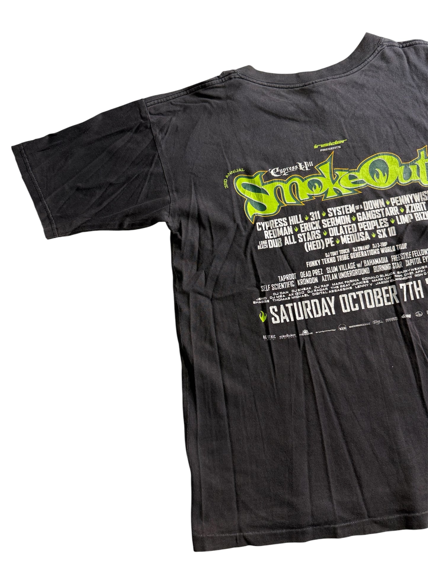 Vintage Drunknmunky Cypress Hill Smoke Out Festival 2000s Tshirt