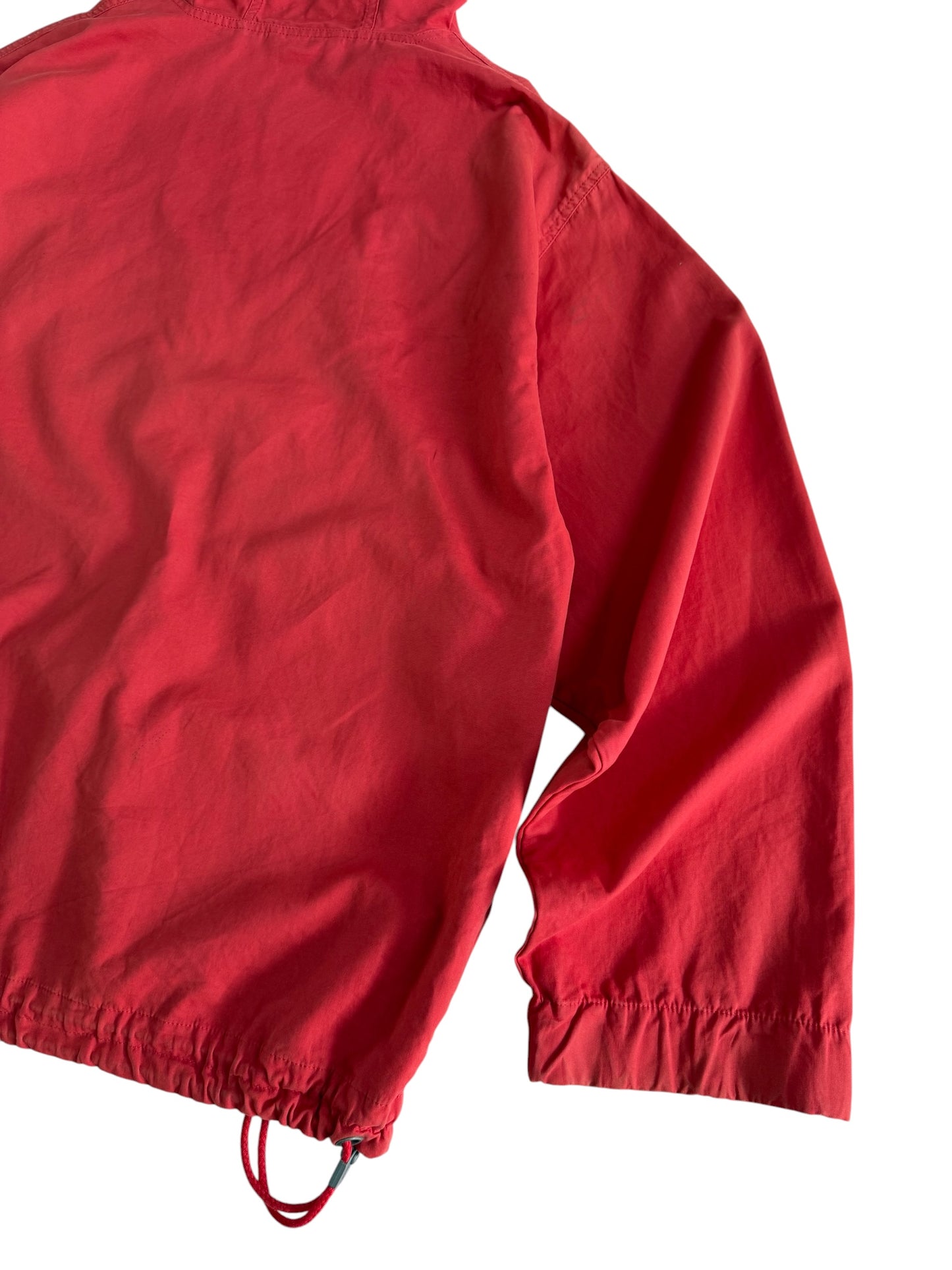 Vintage Red Cotton Anorak Pullover Jacket Made in EEC