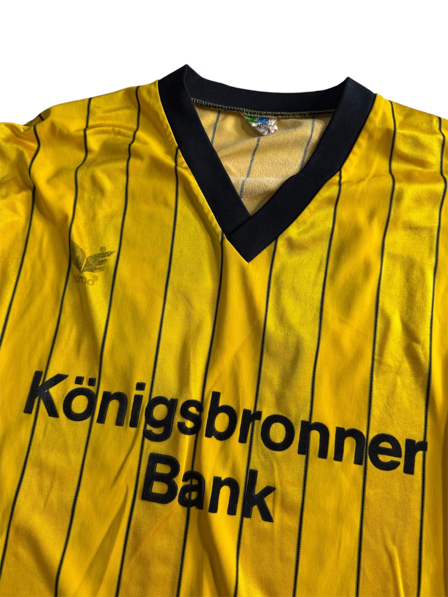Vintage Erima West Germany Football Jersey Königsbronner Bank