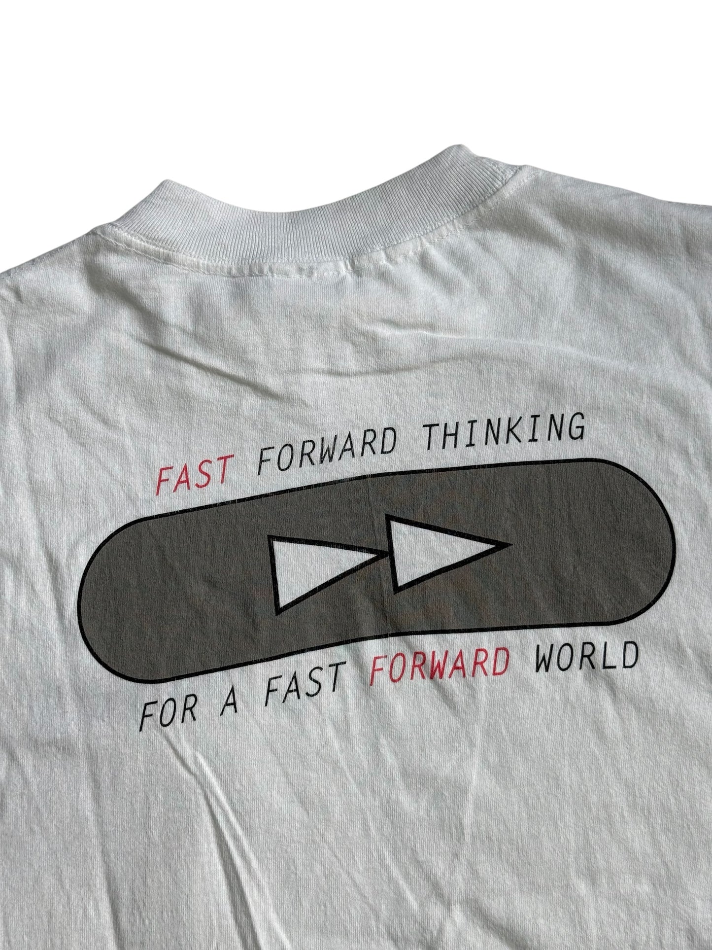 Vintage 90s TDK Fast Forward Promo Tshirt Murina USA Cassette Tape VHS Tee