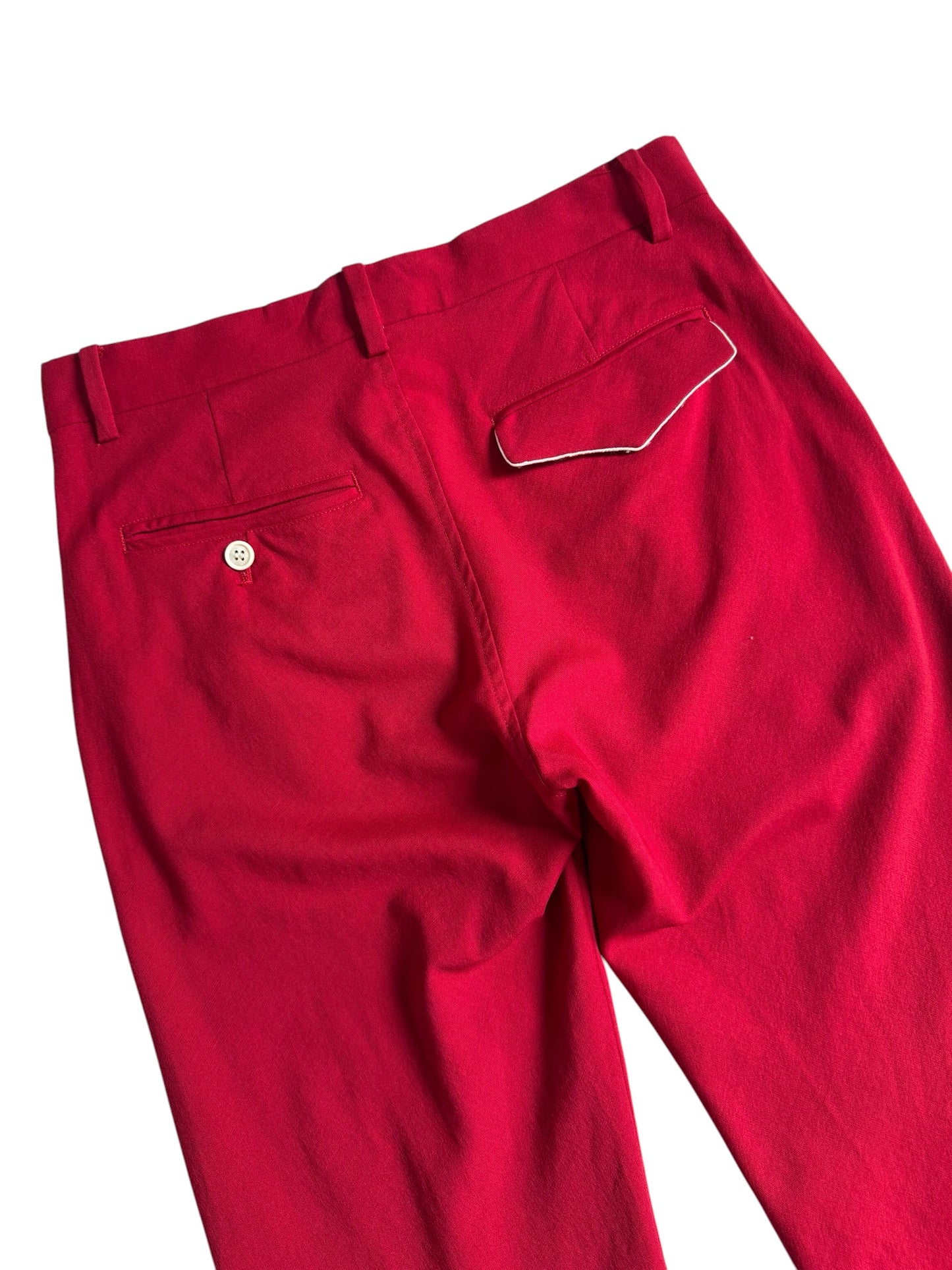 Undercover Japan Red Wool Trousers Slim Pants