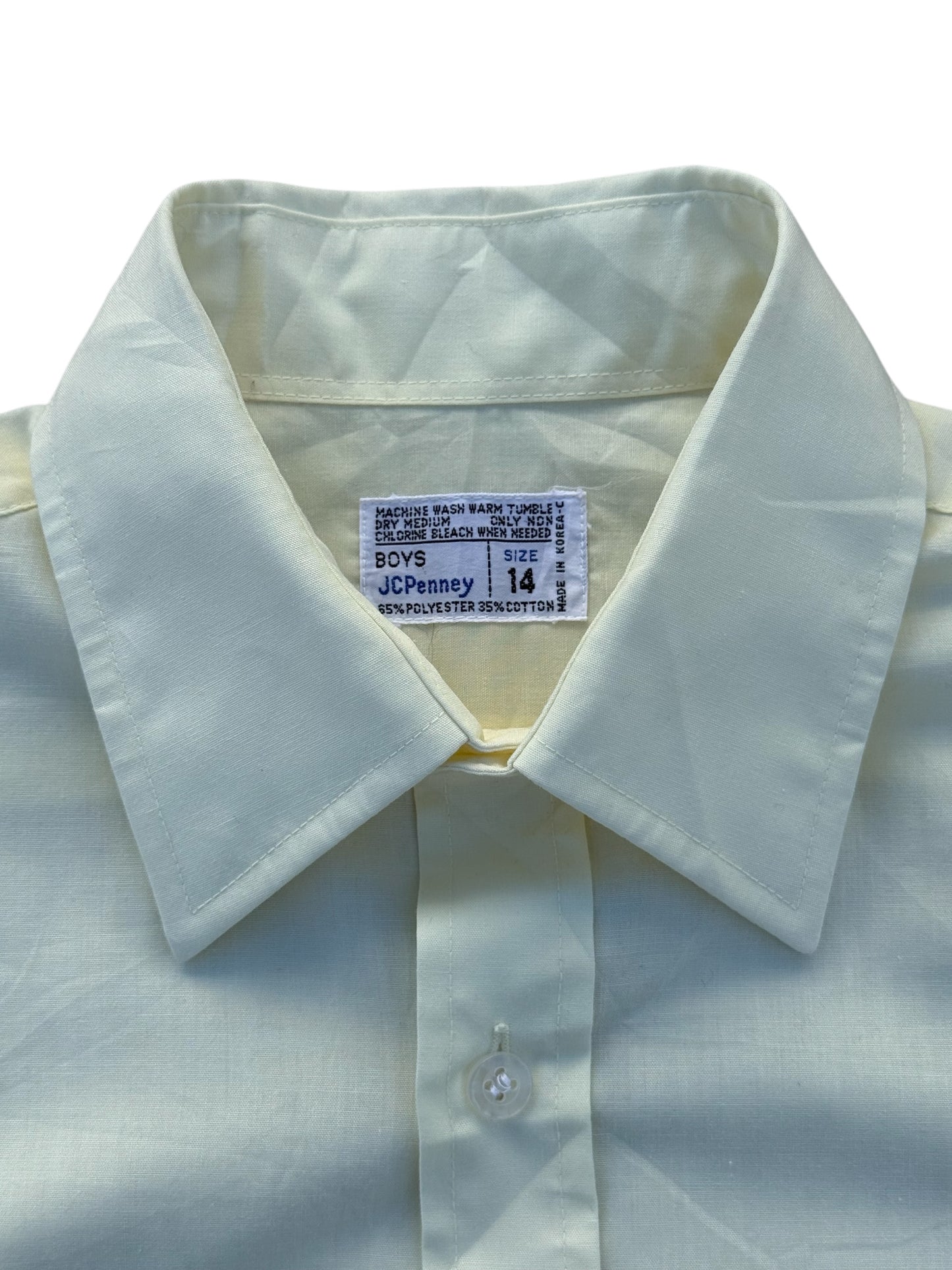 Vintage 70s–80s JCPenney Boys Short Sleeve Shirt