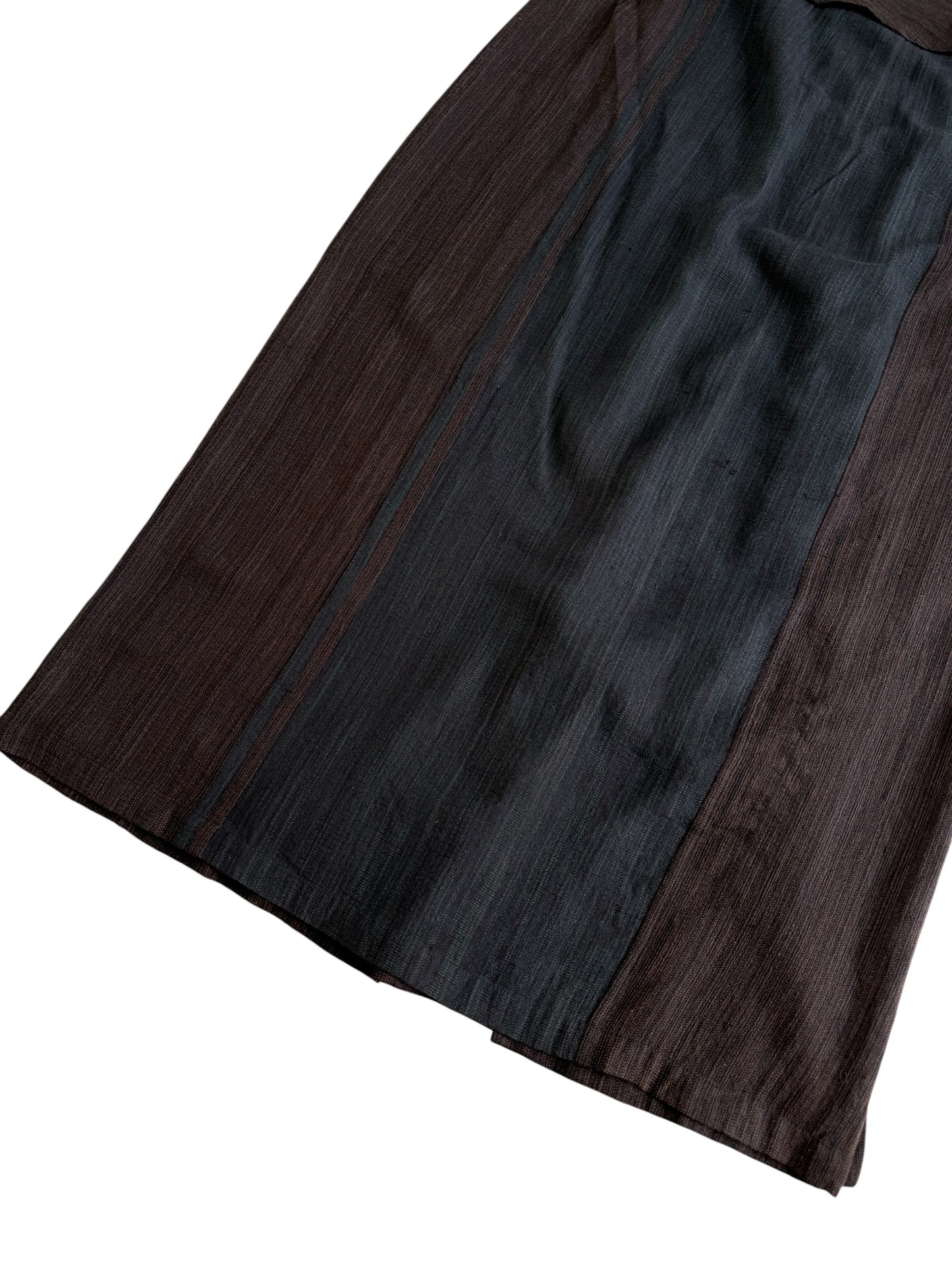 Jurgen Lehl Silk Cotton Panel Skirt Japanese Designer