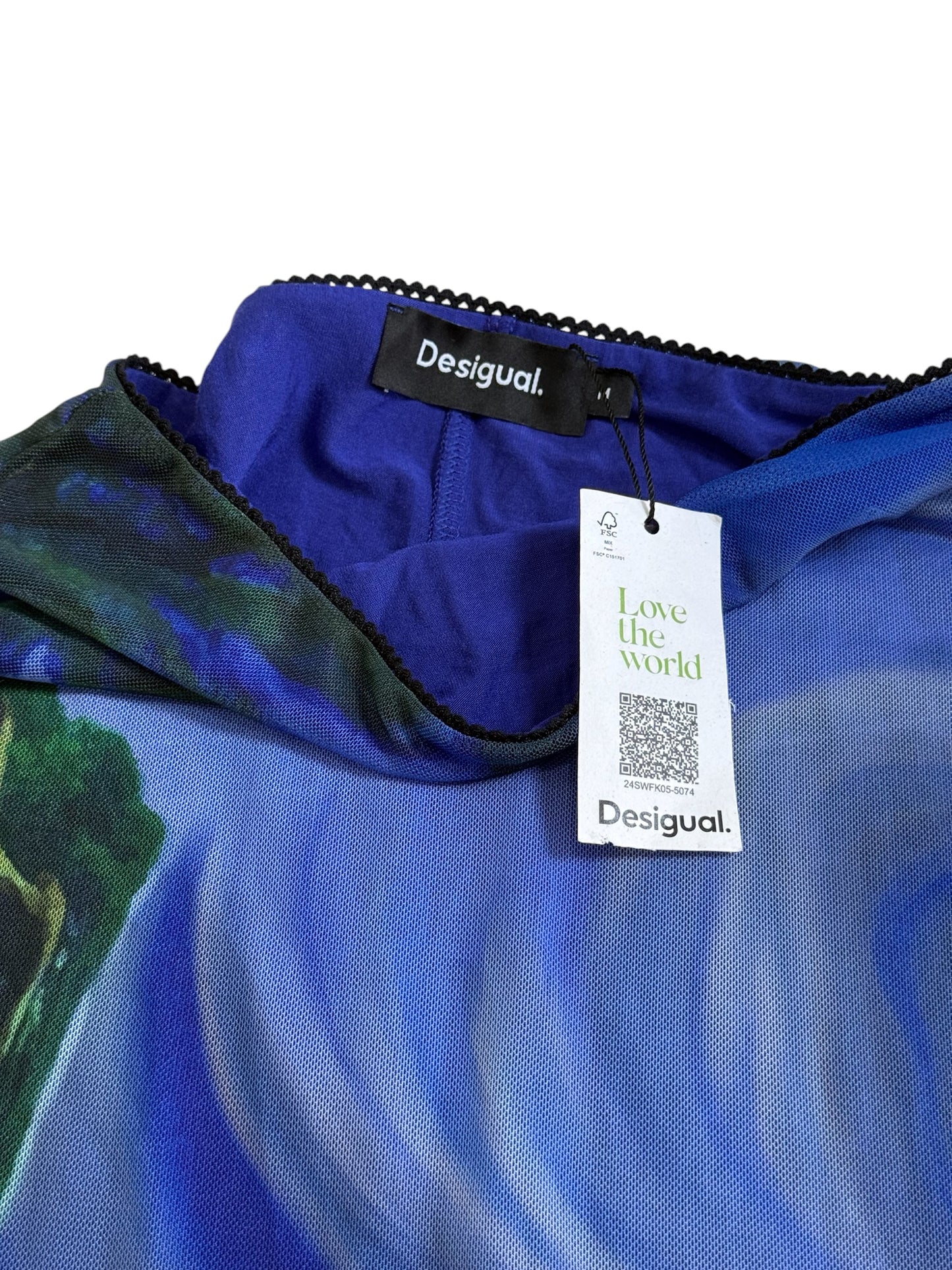 Desigual Christian Lacroix Landscape Midi Mesh Skirt