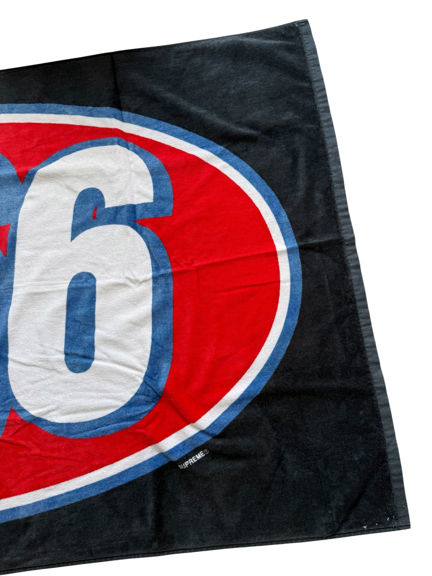 Supreme 666 Beach Towel Black SS17 Large Cotton Logo Towel