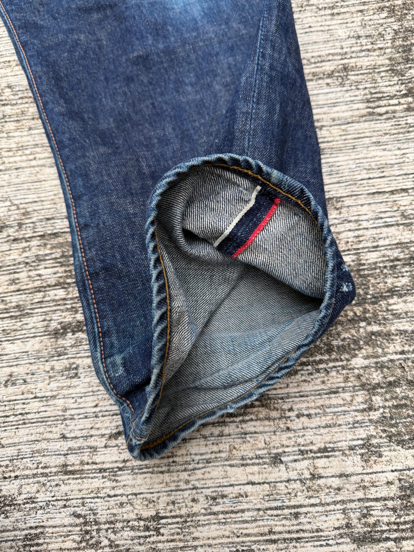 Evisu Japan Lot 2001 Selvedge Jeans Yellow Seagull Arcuate