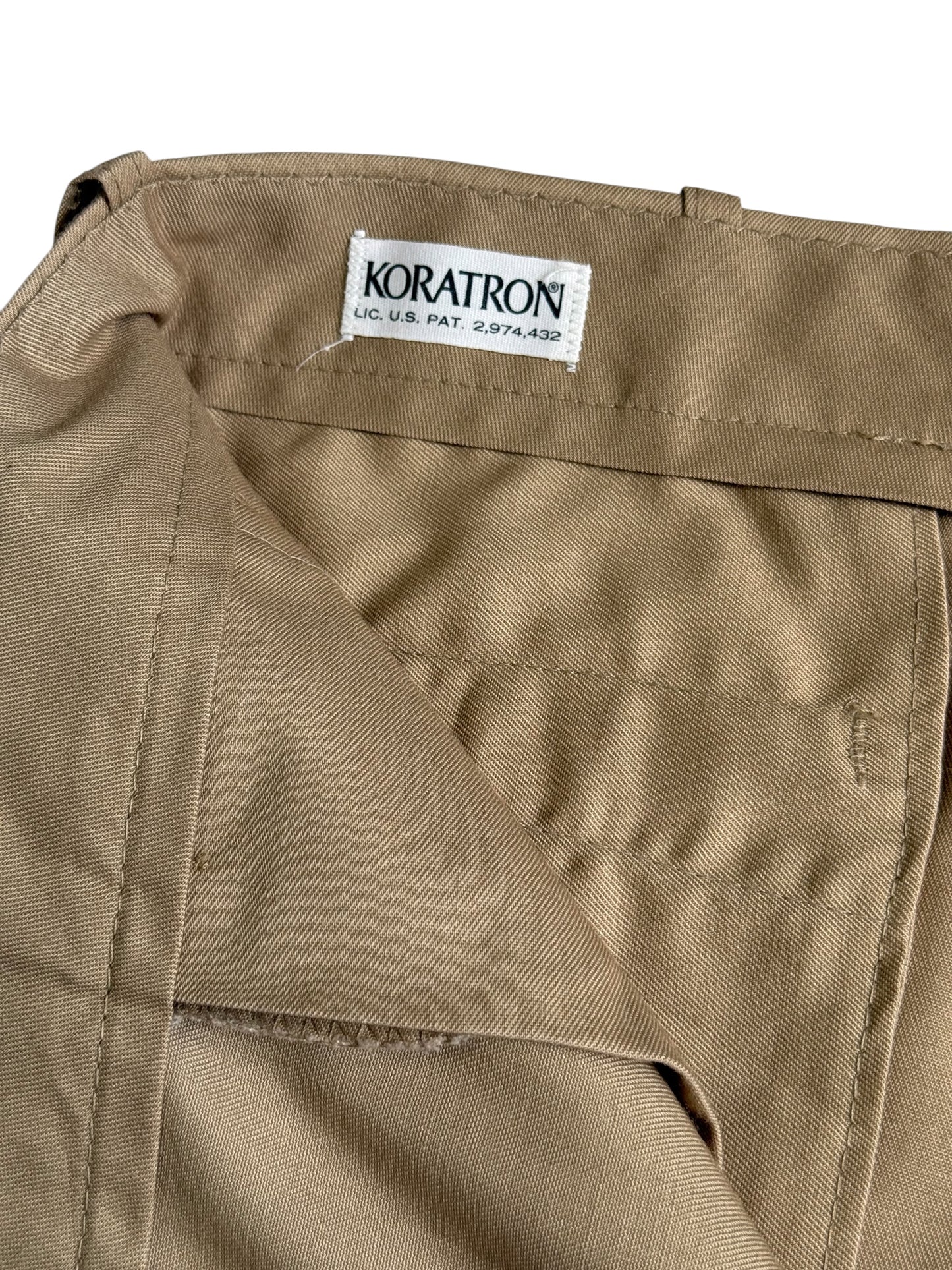 Vintage 1970s Koratron Chino Trousers