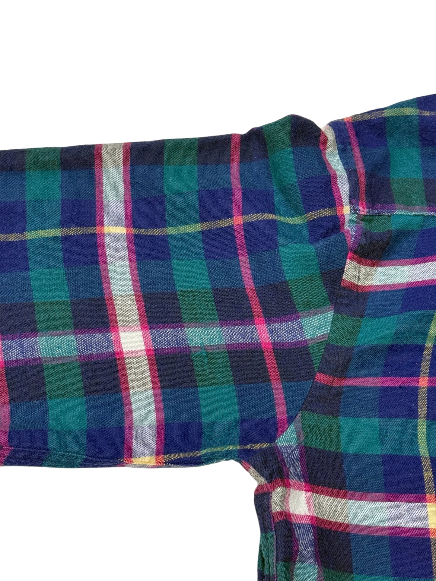 Vintage 1990s Kearney House Plaid Flannel Shirt Made in USA