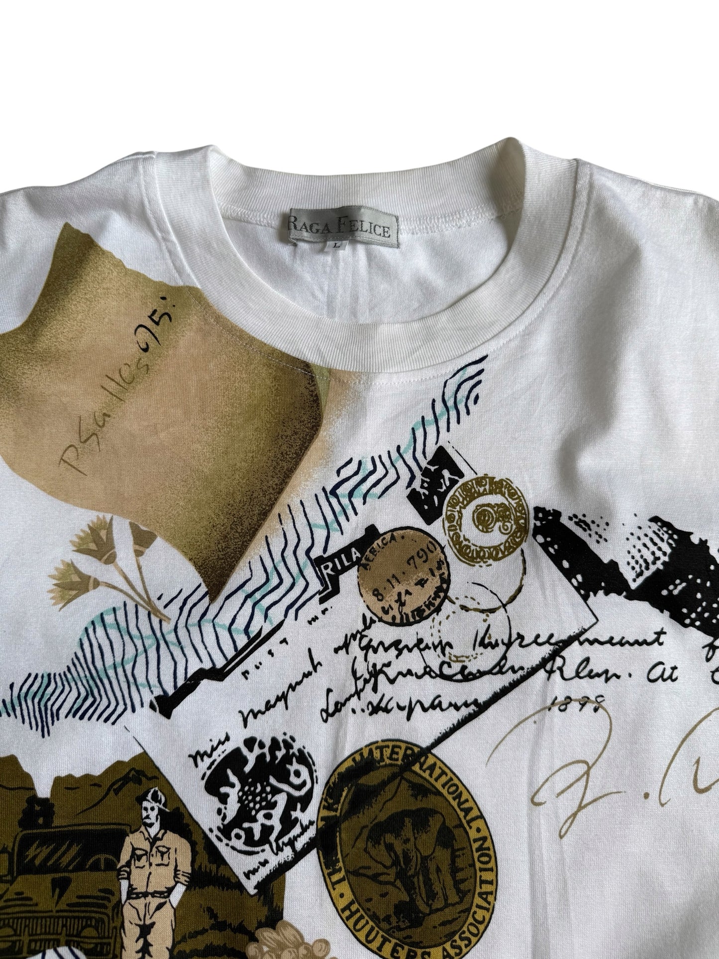 Vintage Safari Graphic Tshirt Kenya Africa Tourist Print