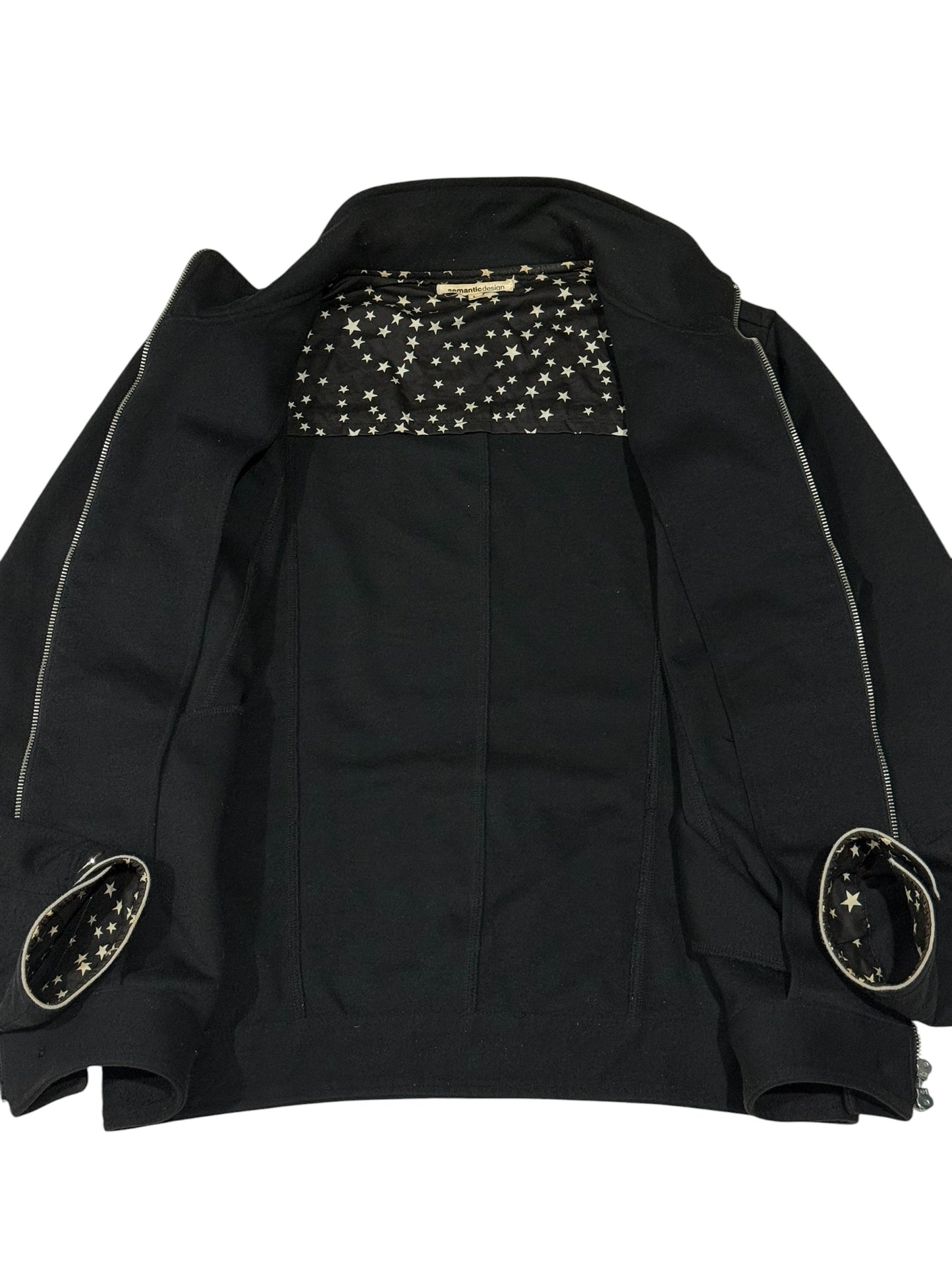 Vintage Semantic Design Napoleon Jacket Military Star Print