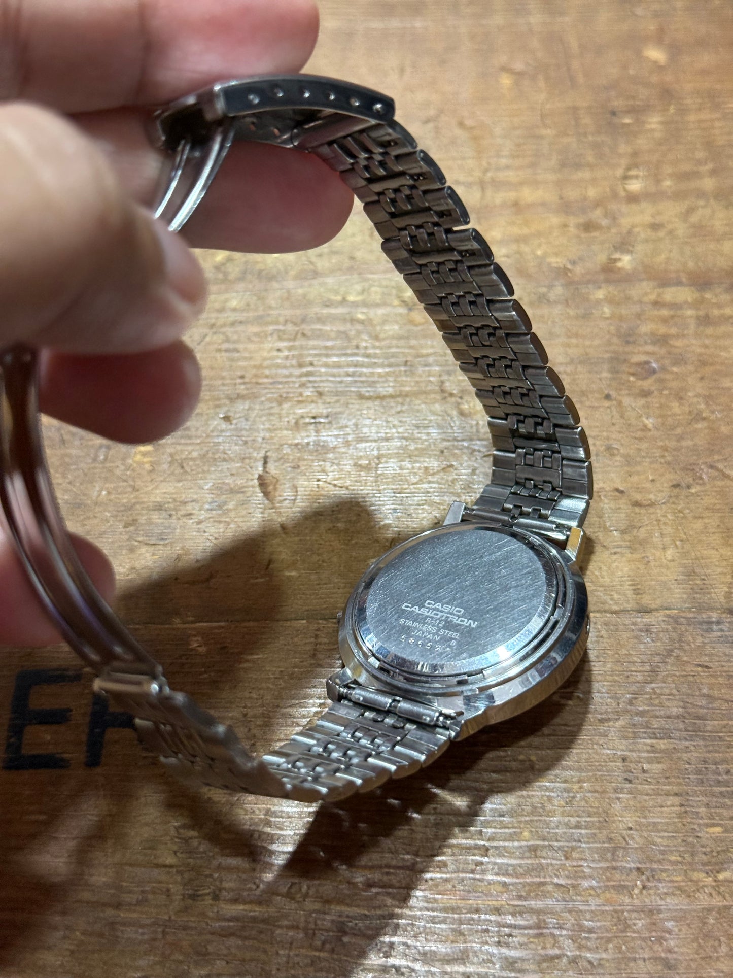 Vintage Casio R-12 Casiotron Japan Watch Junk Not Working For Parts