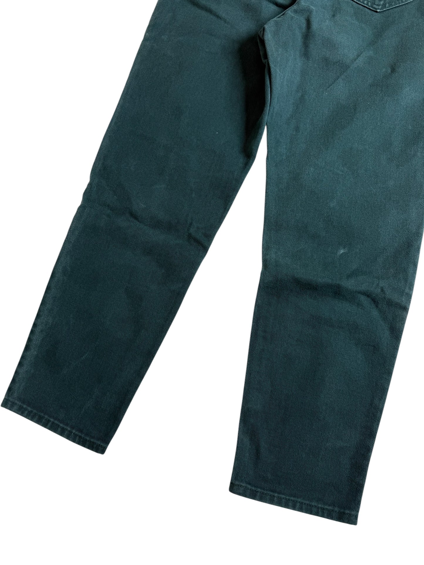Vintage 1990s Lee High Waist Green Denim Jeans USA