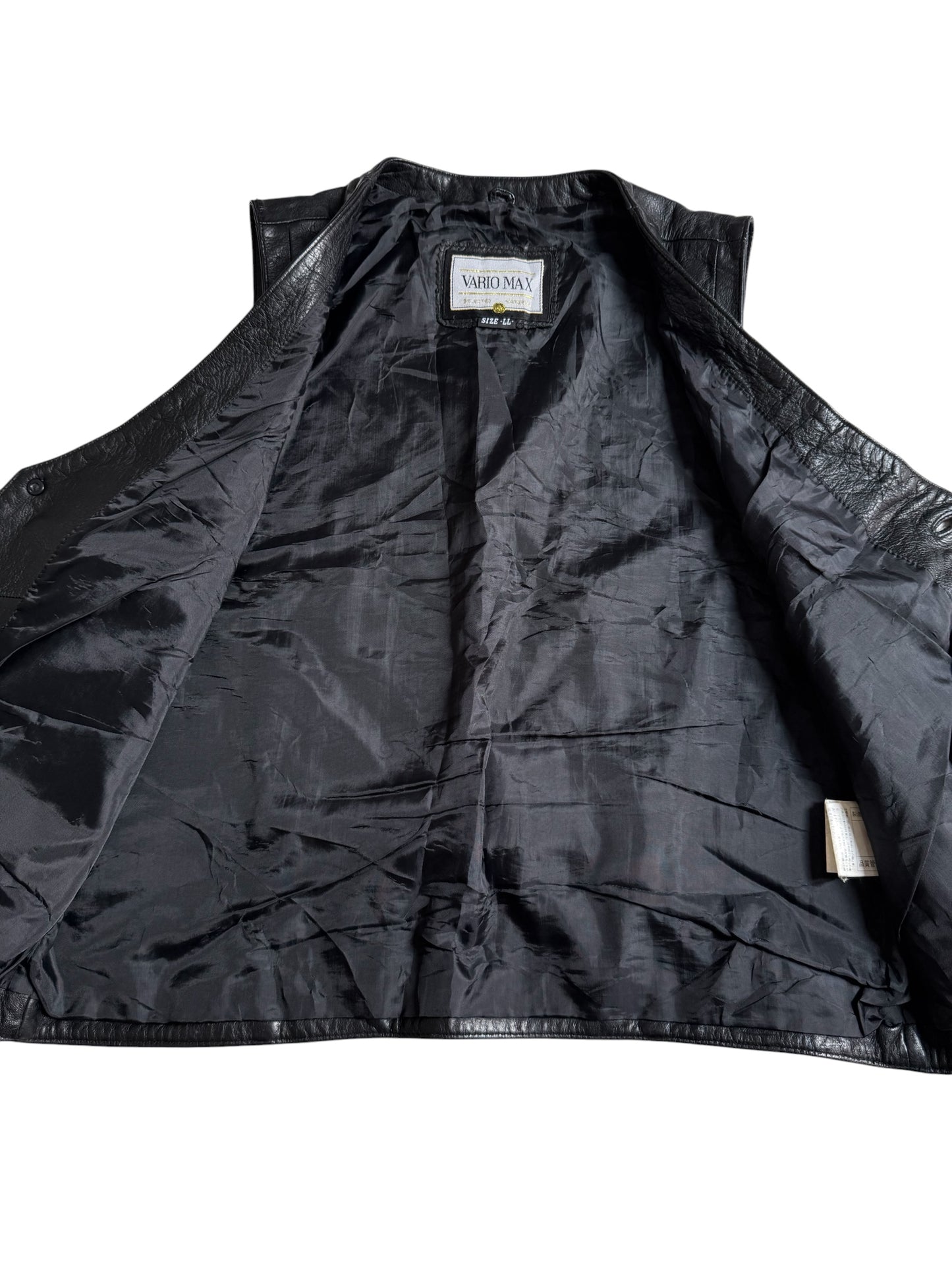 Vintage Vario Max Black Leather Vest