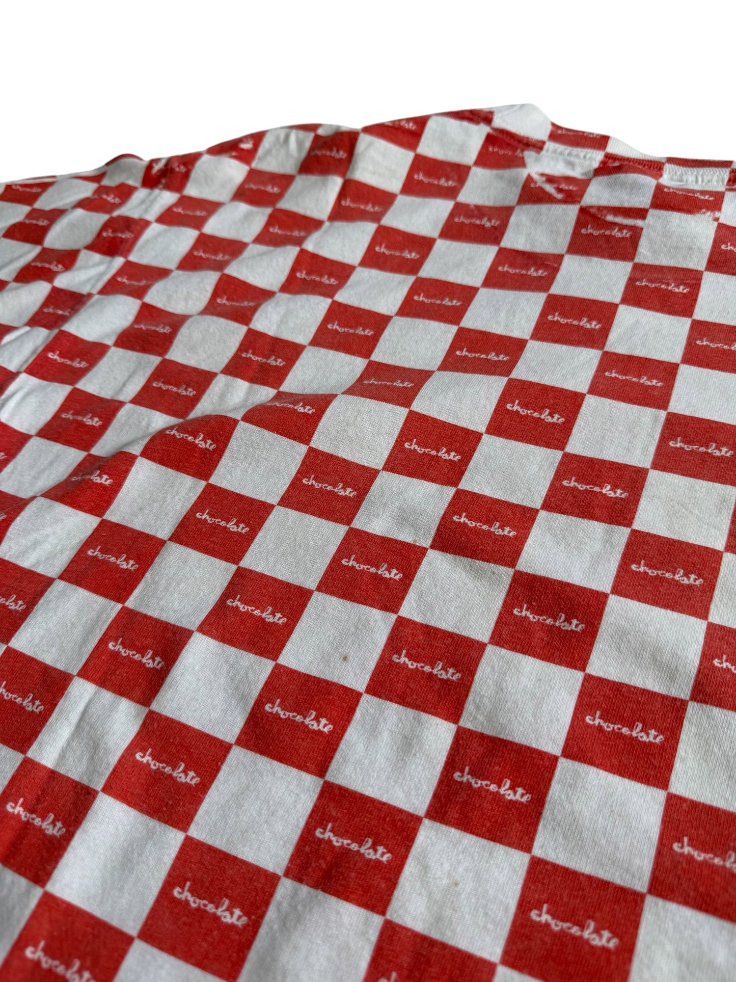 Chocolate Skateboard Checkered Print Tshirt