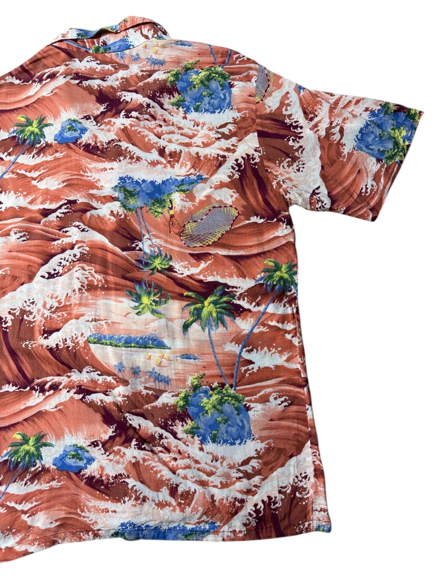 Vintage 1980s–90s Mark Raysten Rayon Hawaiian Aloha Shirt Malihini
