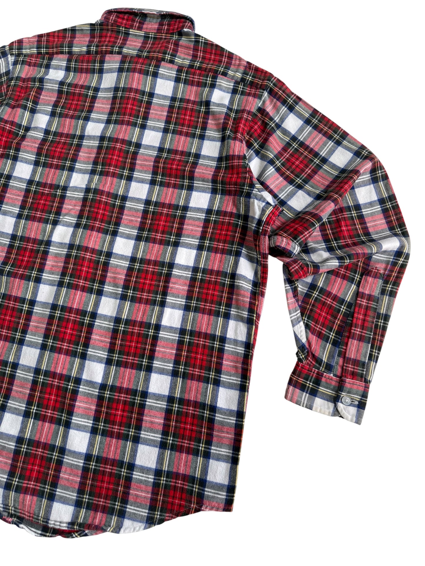 Vintage LL Bean Made in USA Plaid Button Down Flannel Shirt