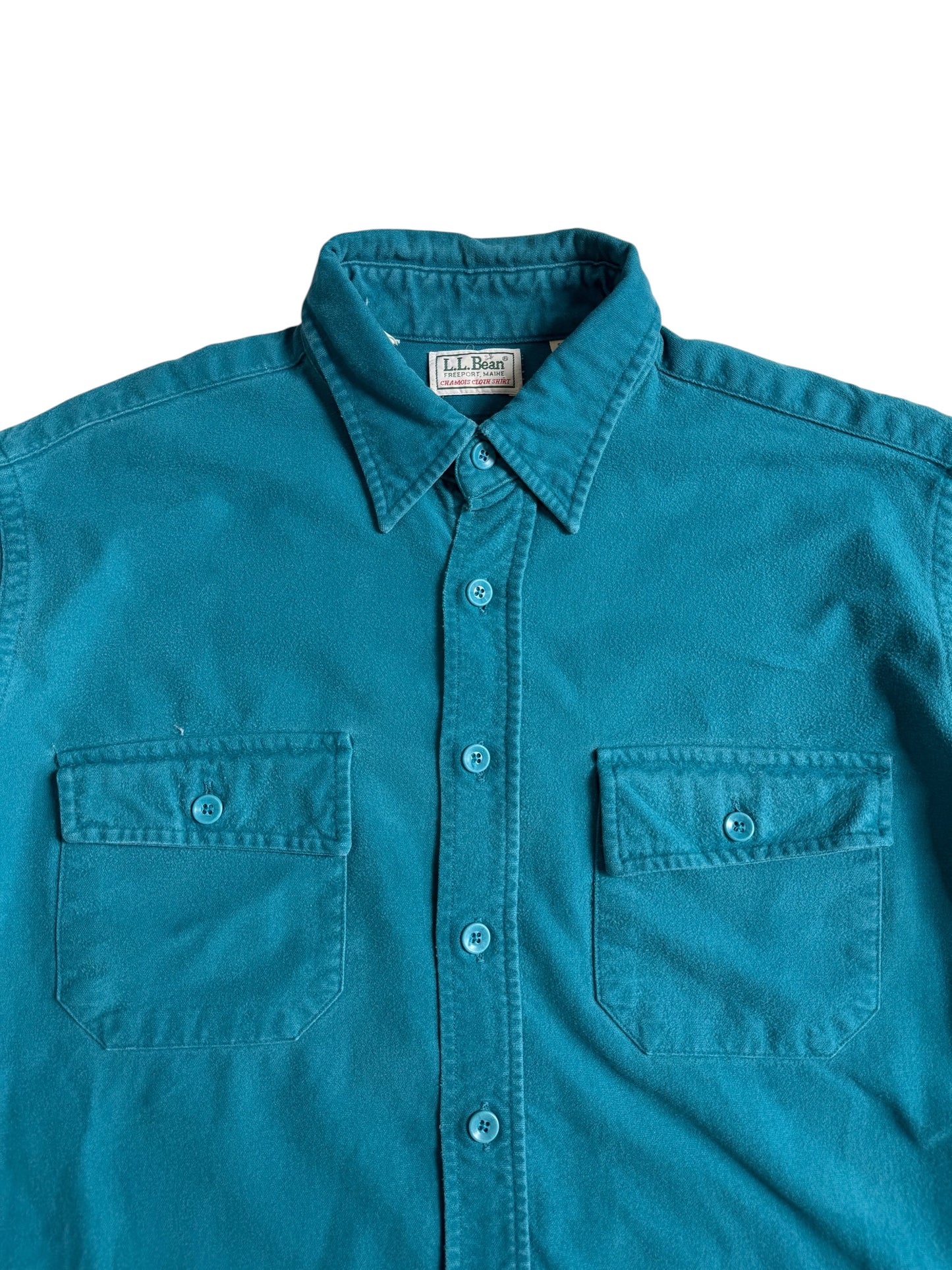Vintage 80s-90s LL Bean Chamois Cloth Shirt Made in USA