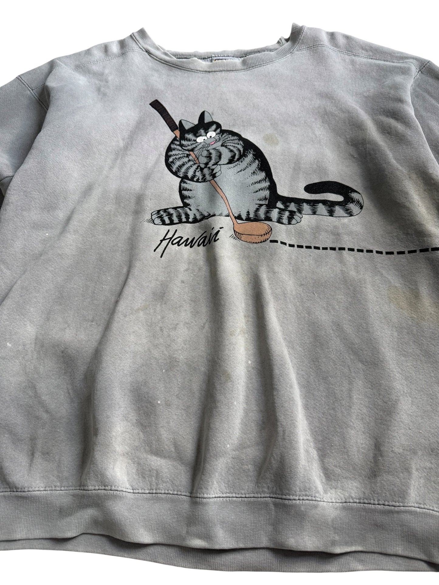 Vintage Crazy Shirts Hawaii Made In Usa Distressed Sweatshirt