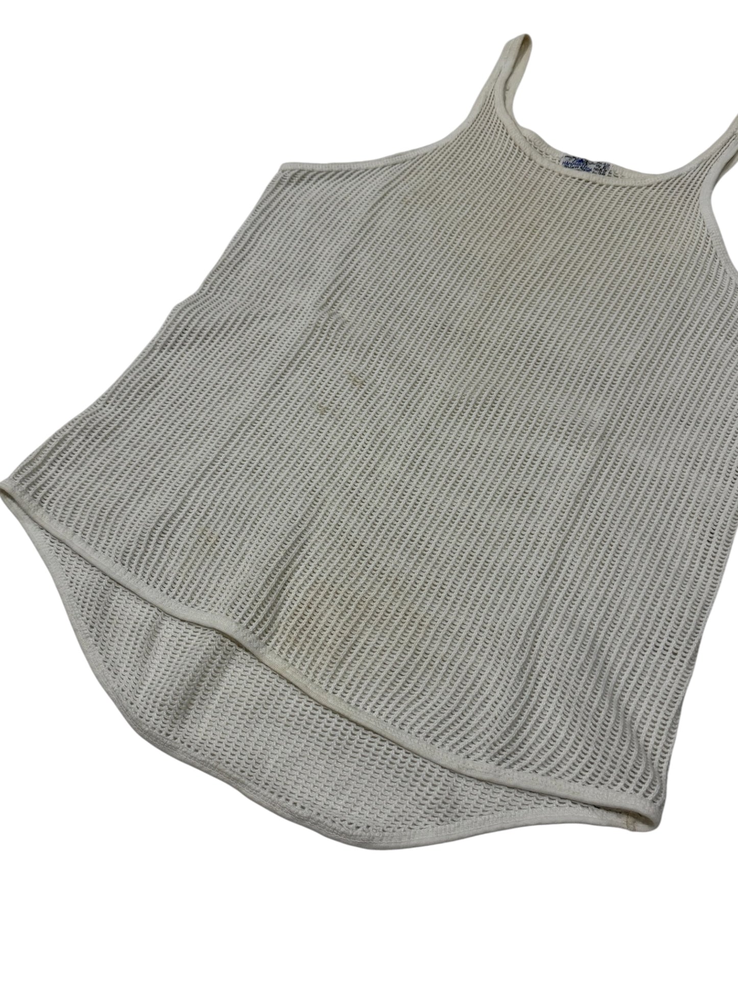 Vintage Hammerthor Svær Net Scandinavian Workwear Military Mesh Tank Top Made in Denmark