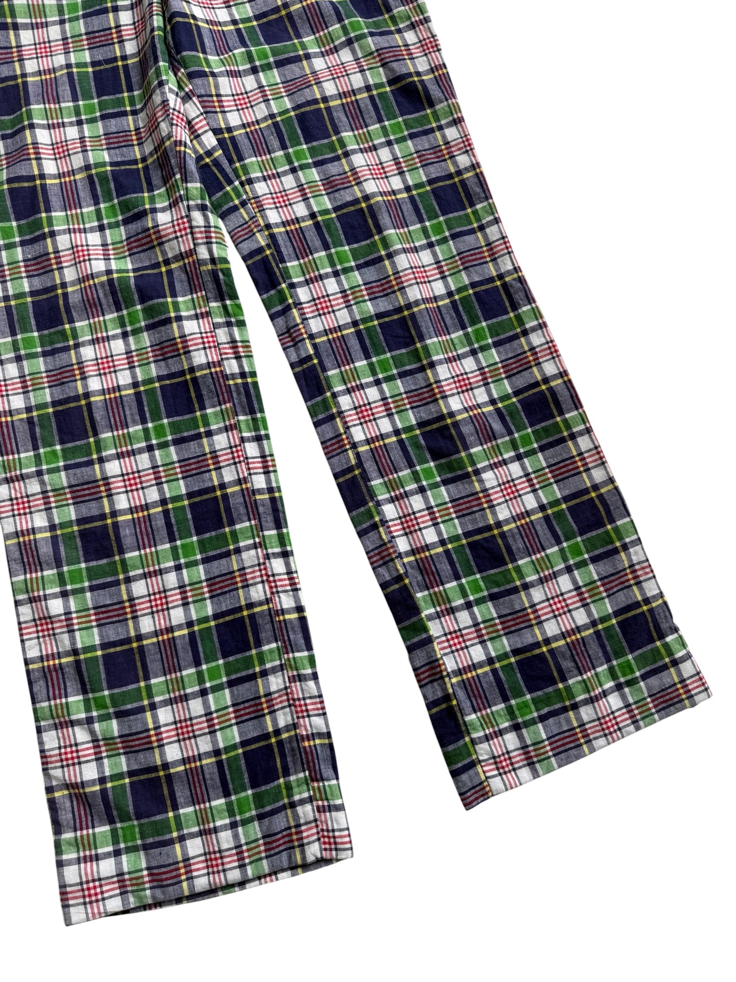 Vintage 1970s-80s Plaid Cotton Pants