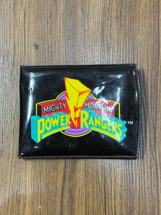 Vintage 1993 Mighty Morphin Power Rangers Wallet Saban Black PVC