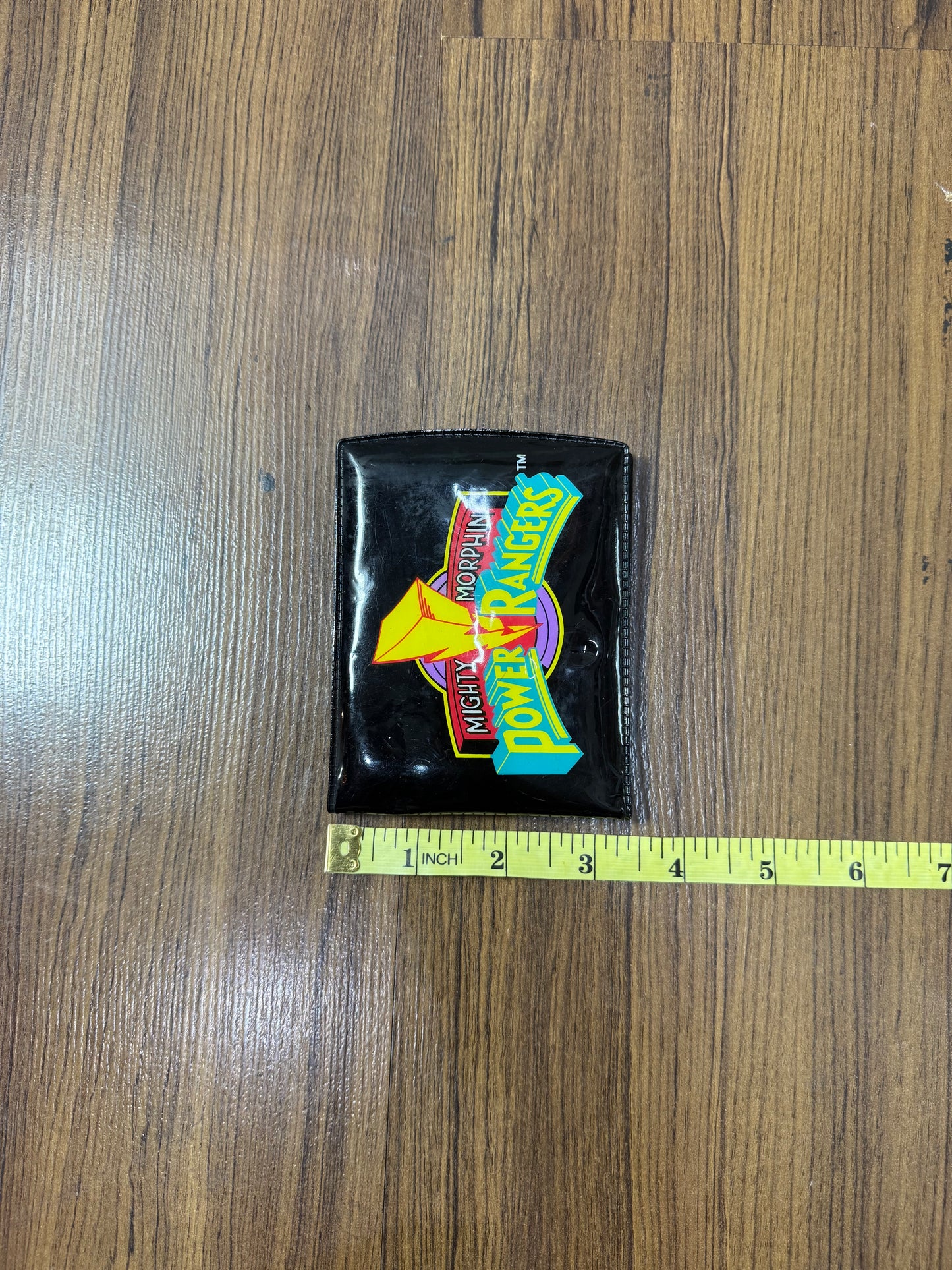 Vintage 1993 Mighty Morphin Power Rangers Wallet Saban Black PVC