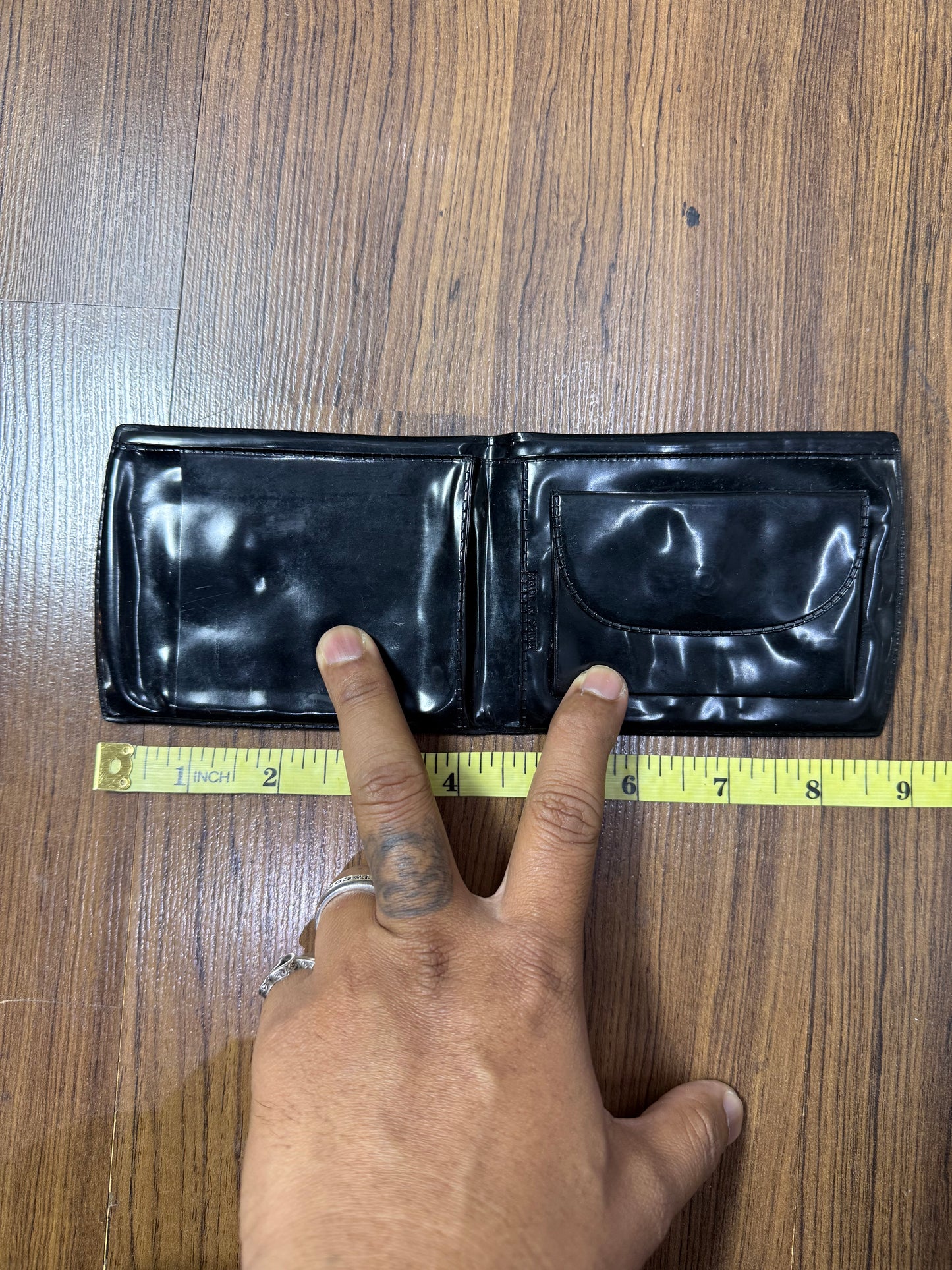 Vintage 1993 Mighty Morphin Power Rangers Wallet Saban Black PVC