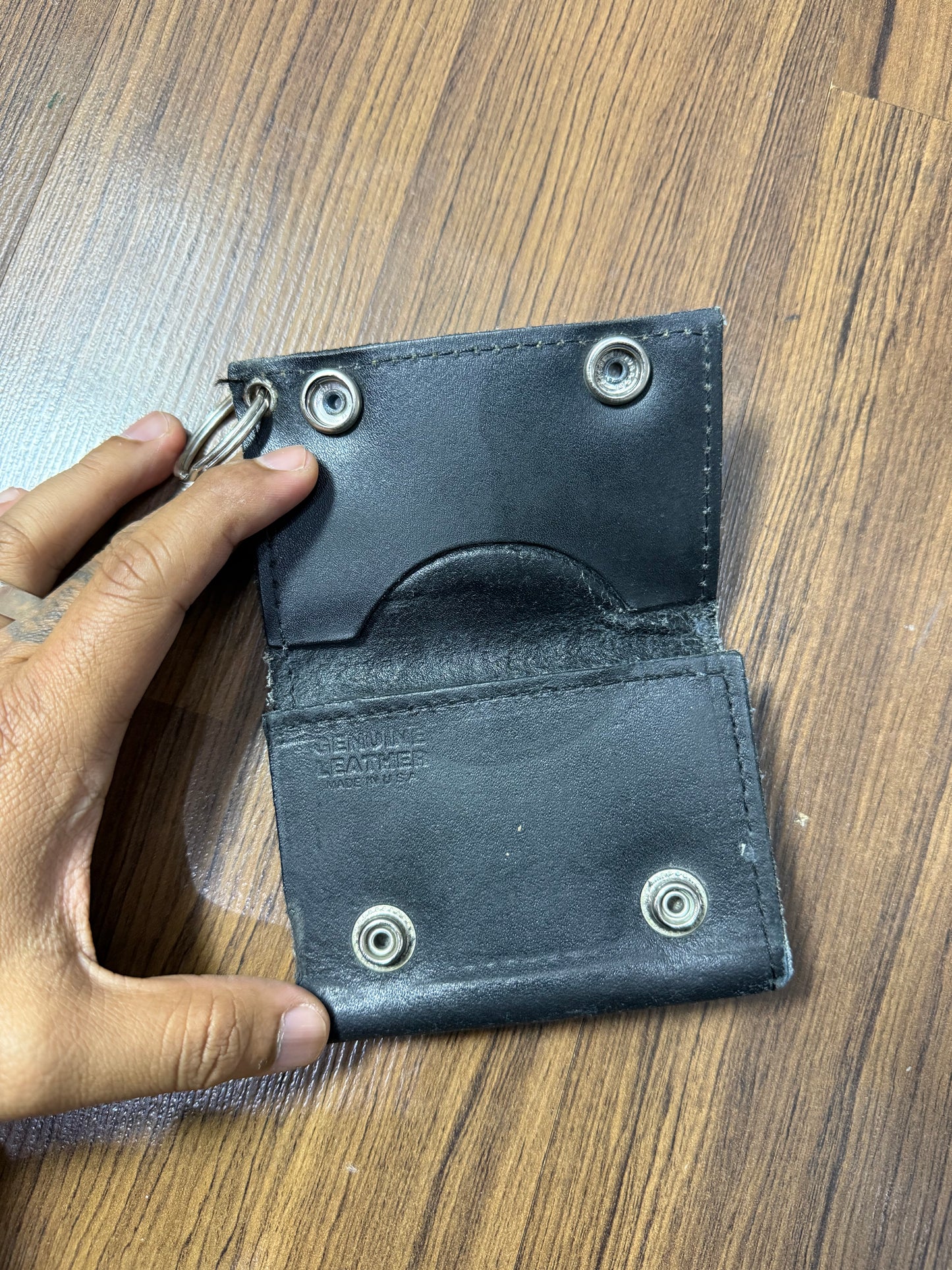 Vintage Blunt Genuine Leather Wallet Made In Usa