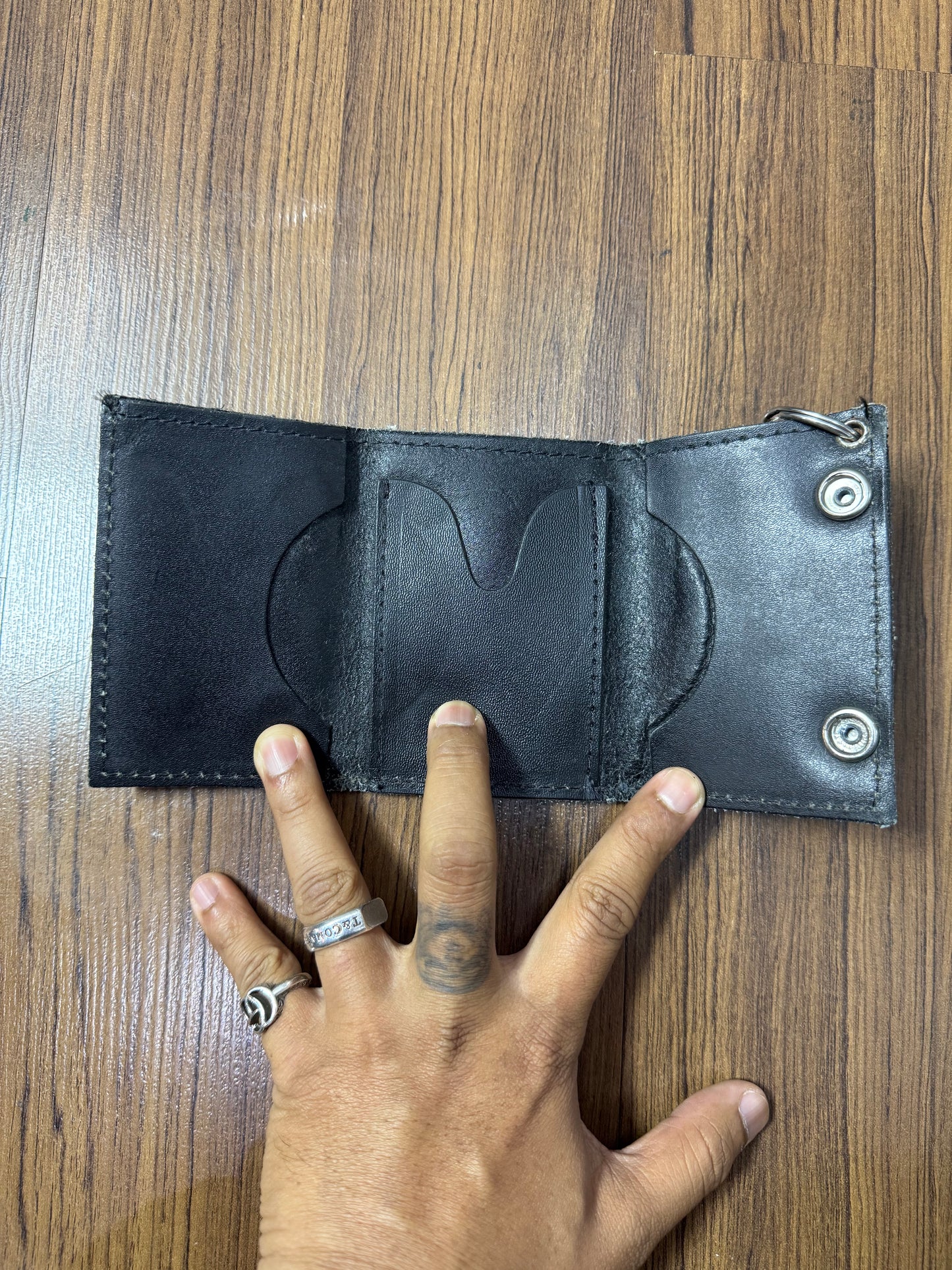 Vintage Blunt Genuine Leather Wallet Made In Usa