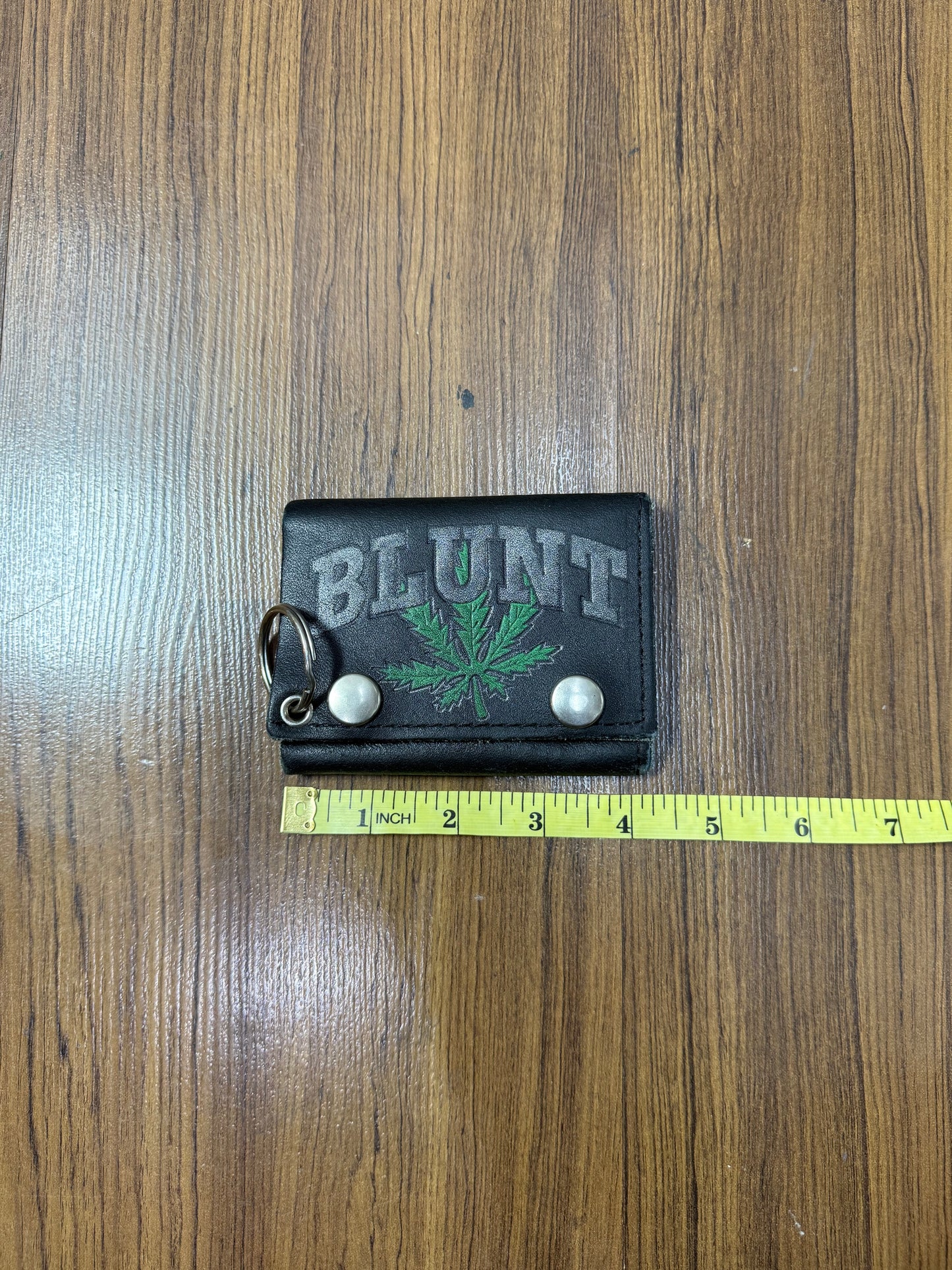 Vintage Blunt Genuine Leather Wallet Made In Usa