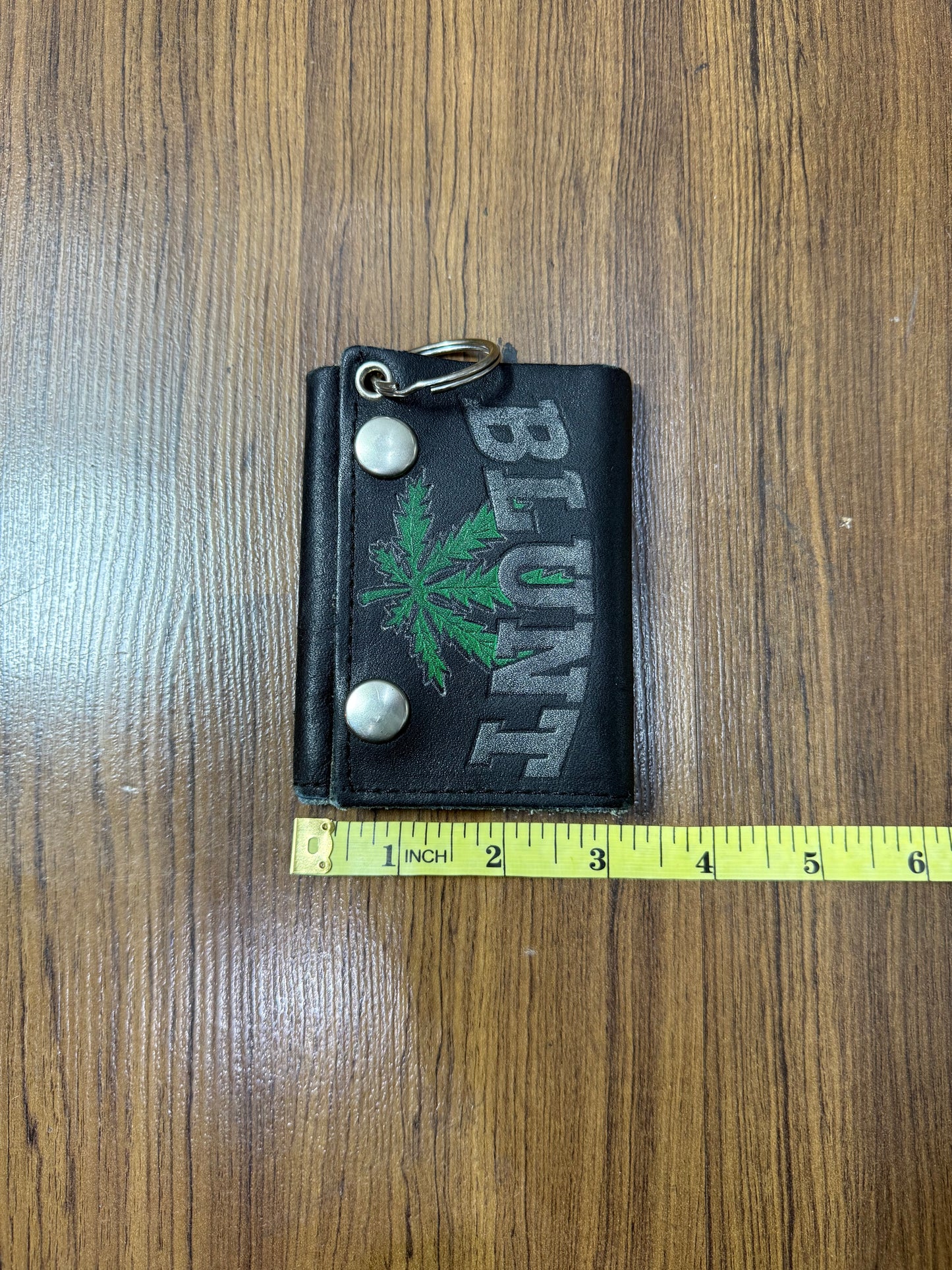 Vintage Blunt Genuine Leather Wallet Made In Usa