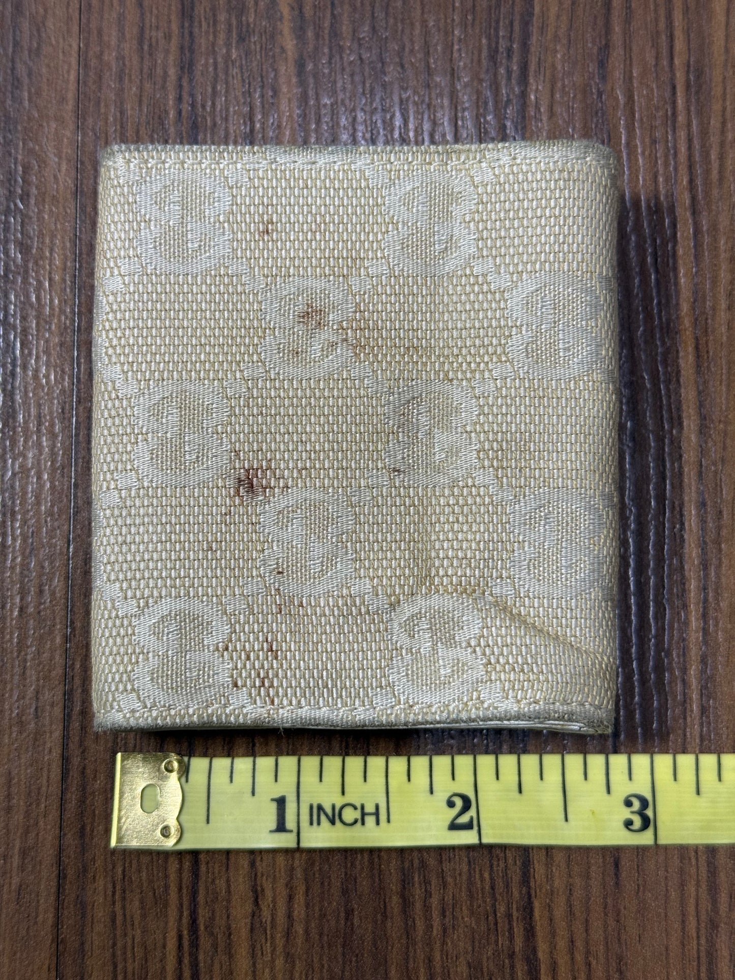 Vintage GUCCI GG Canvas Mini Wallet Coin Purse Made in Italy