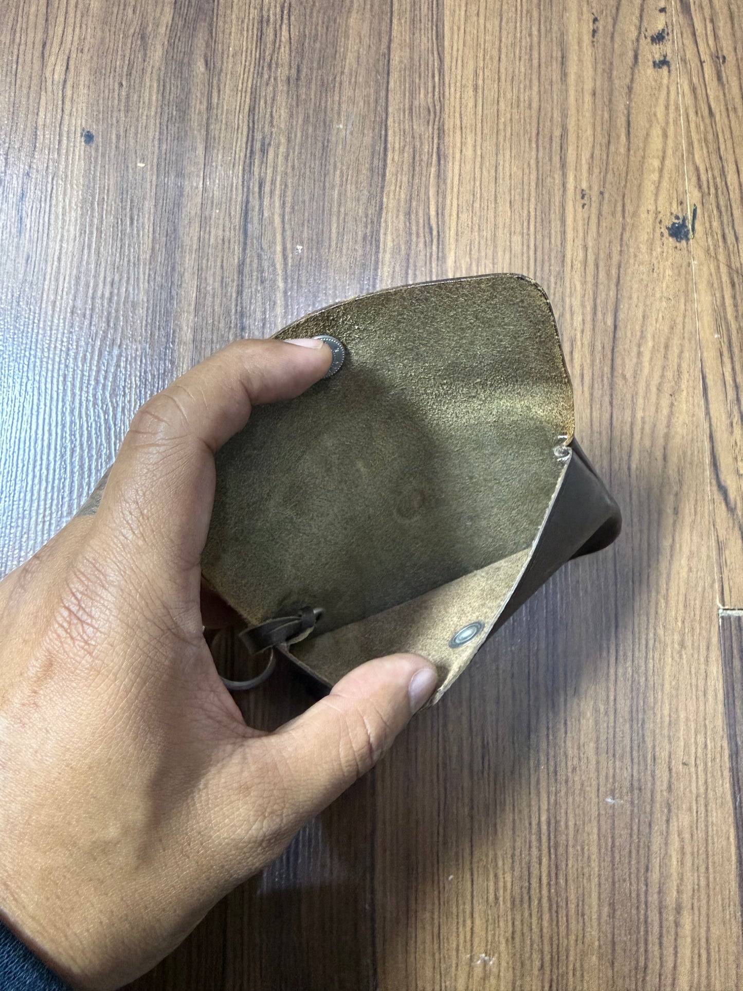 MHL Leather Key Pouch Coin Wallet with Key Ring