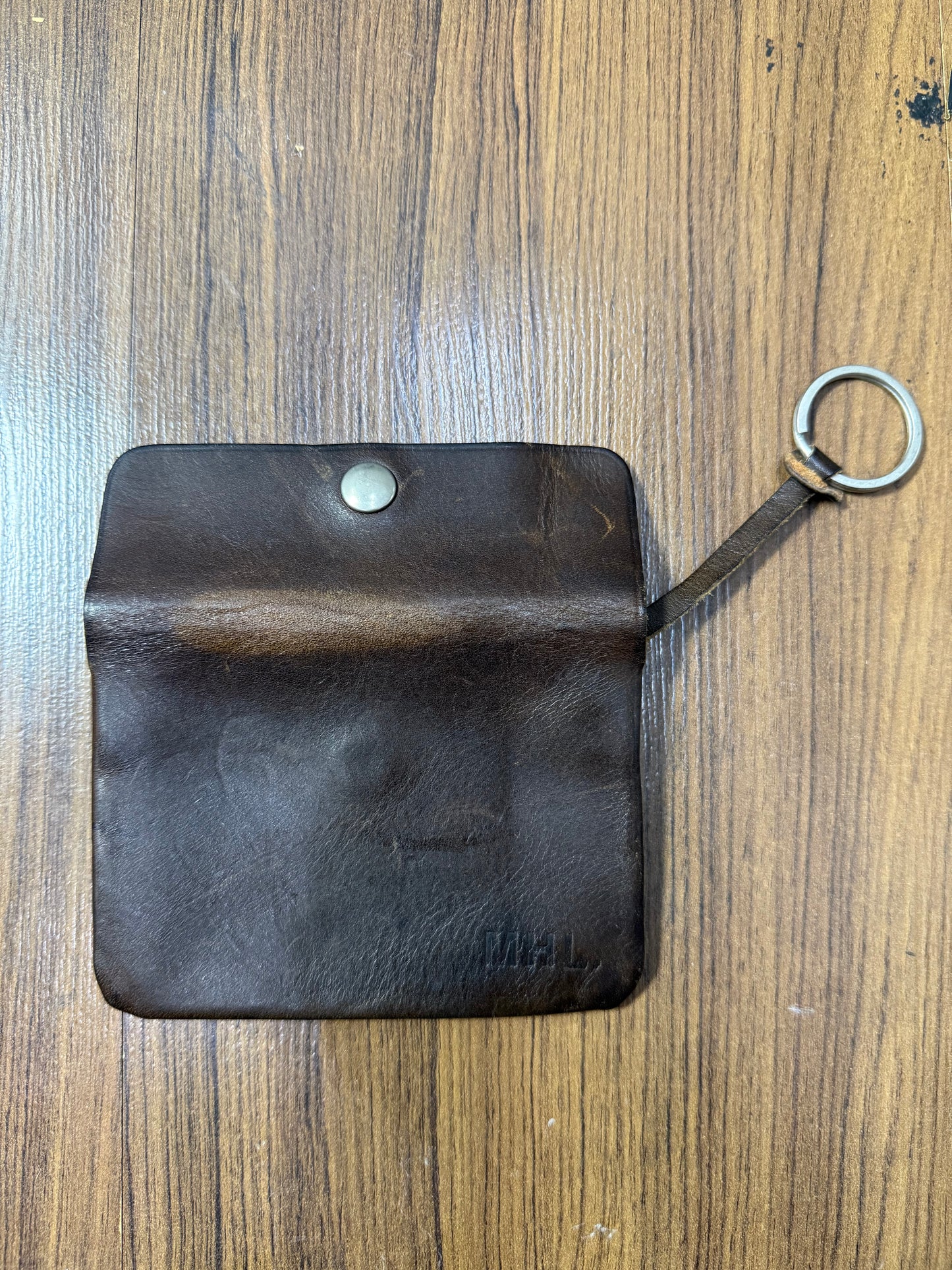MHL Leather Key Pouch Coin Wallet with Key Ring