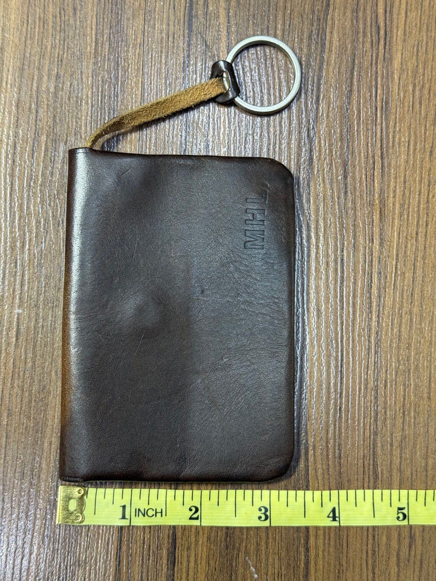 MHL Leather Key Pouch Coin Wallet with Key Ring