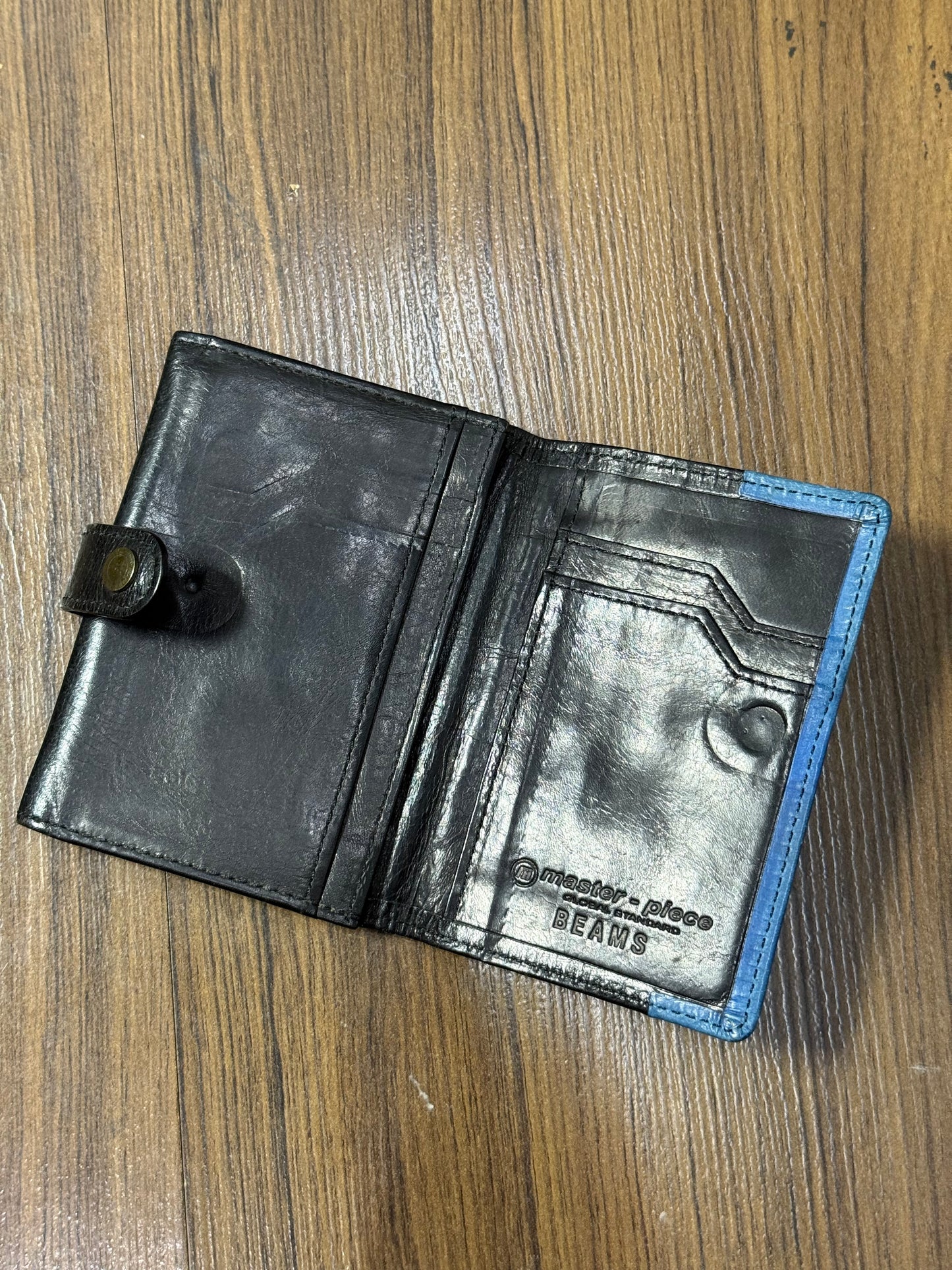 Master Piece x BEAMS Leather Bifold Wallet