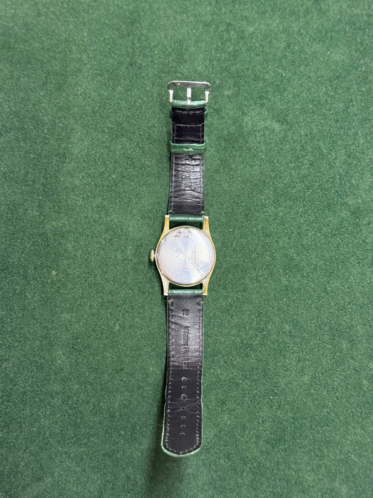 Vintage 1940s-50s Chronometer Crown Manual Wind Watch Sub-Seconds