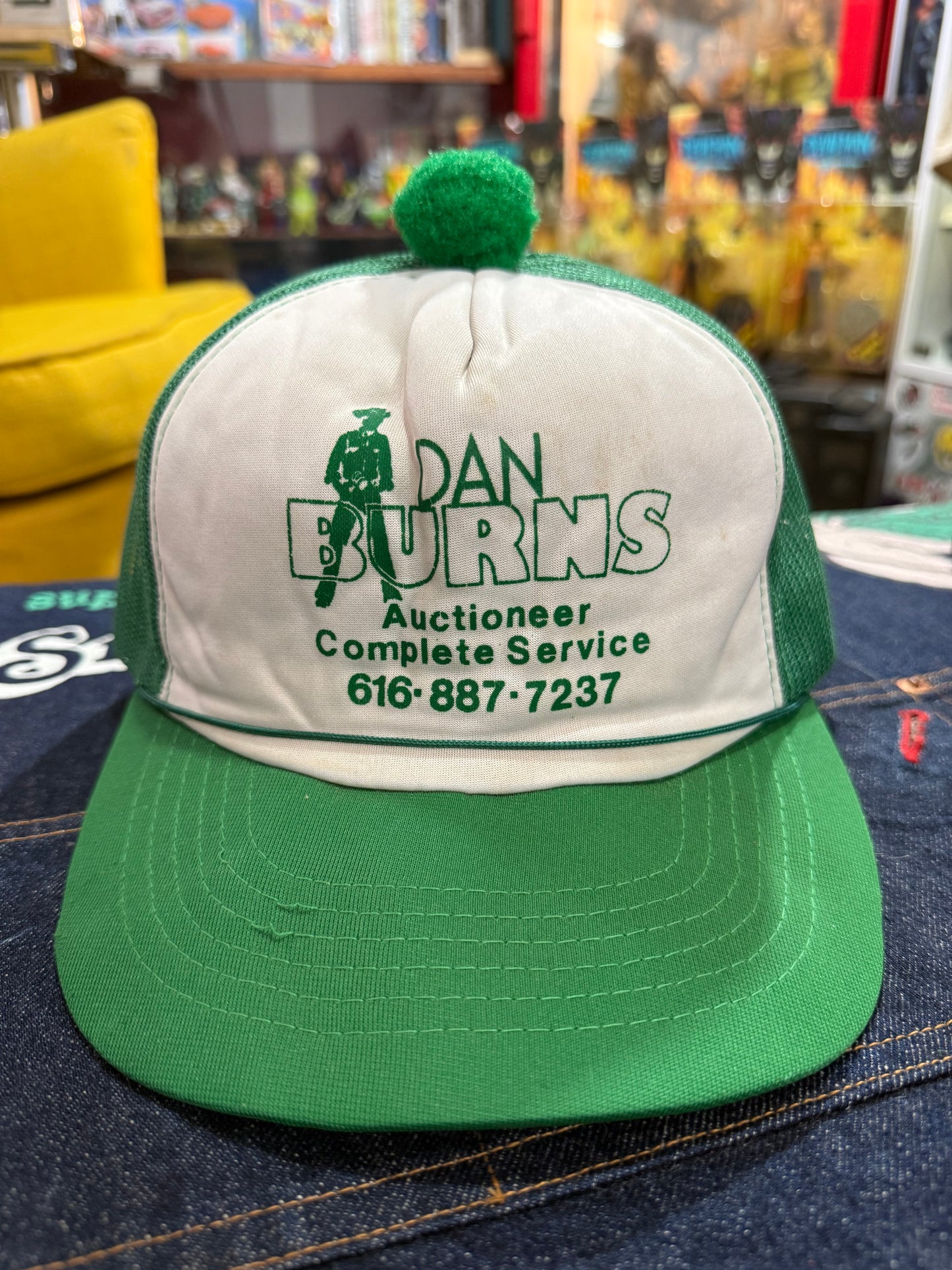 Vintage Dan Burns Auctioneer Trucker Cap