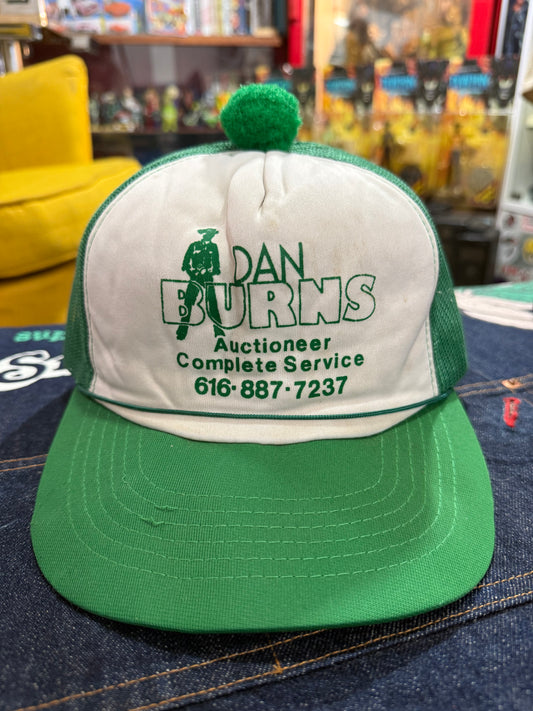 Vintage Dan Burns Auctioneer Trucker Cap