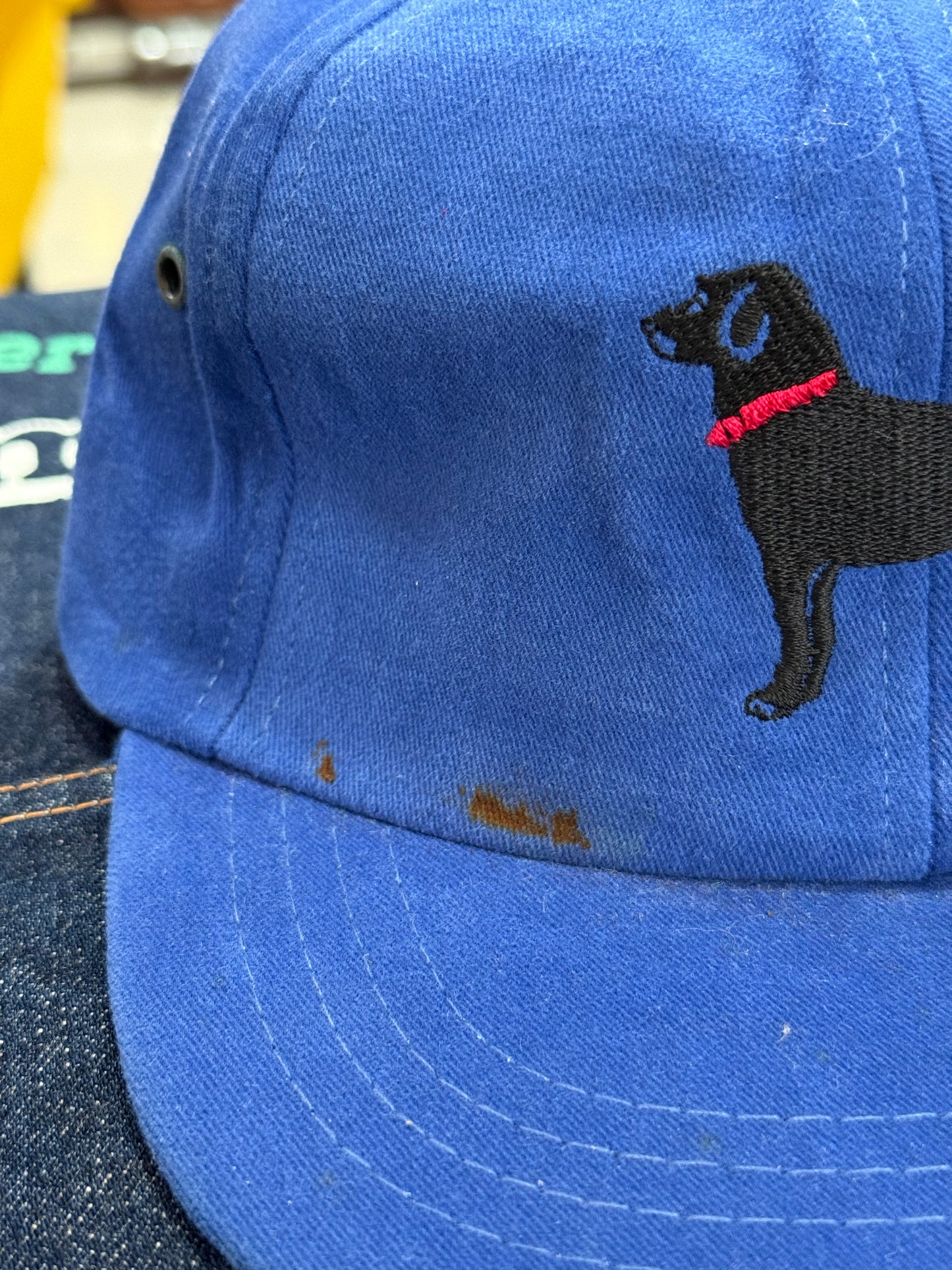 Vintage Black Dog Brand Made In Usa Cap
