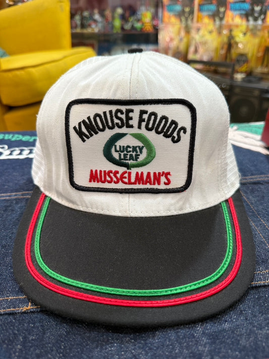 Vintage Knouse Foods Musselman’s Trucker Cap Made In Usa