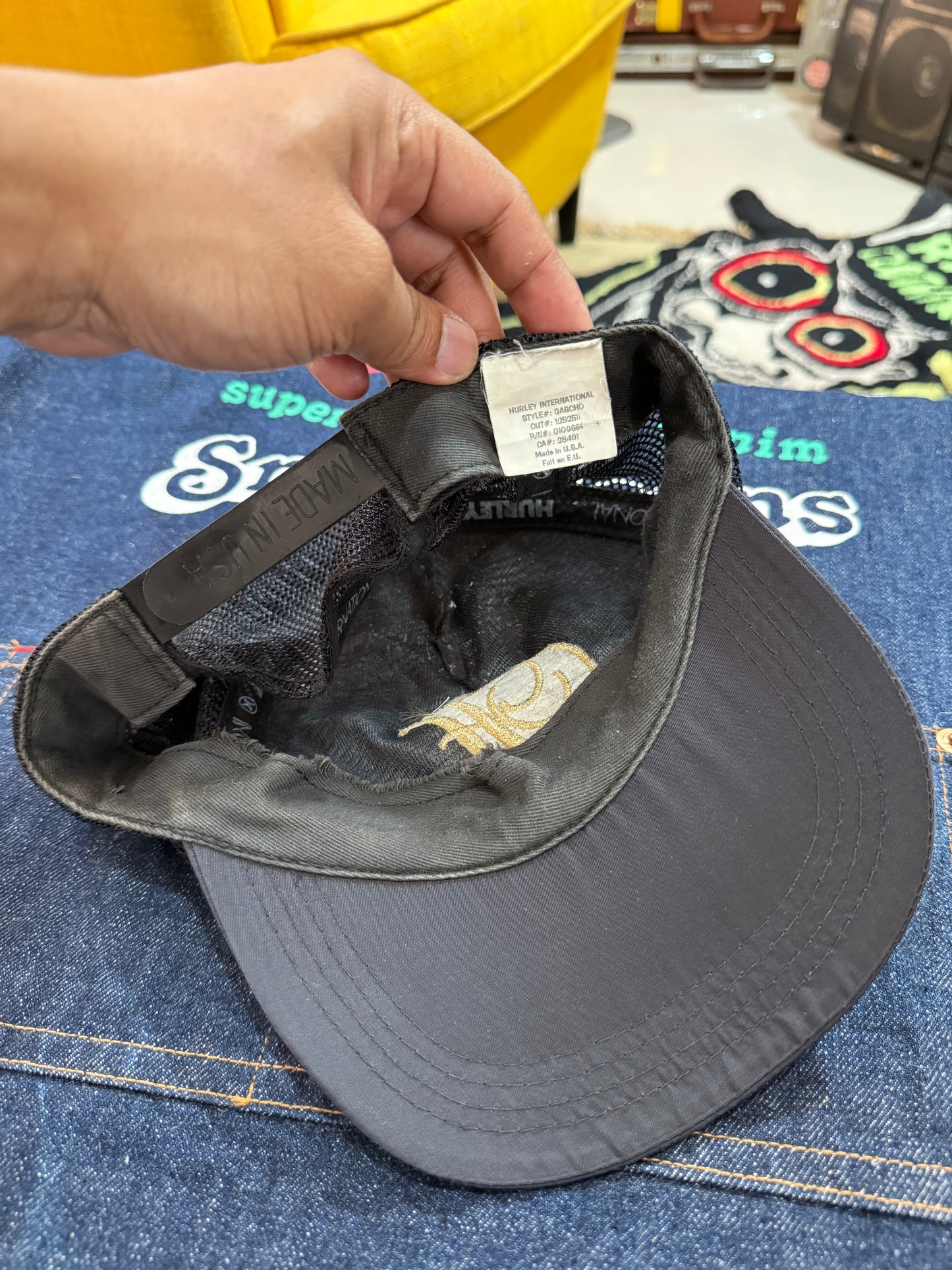 Vintage Hurley Surf Trucker Cap Made In Usa