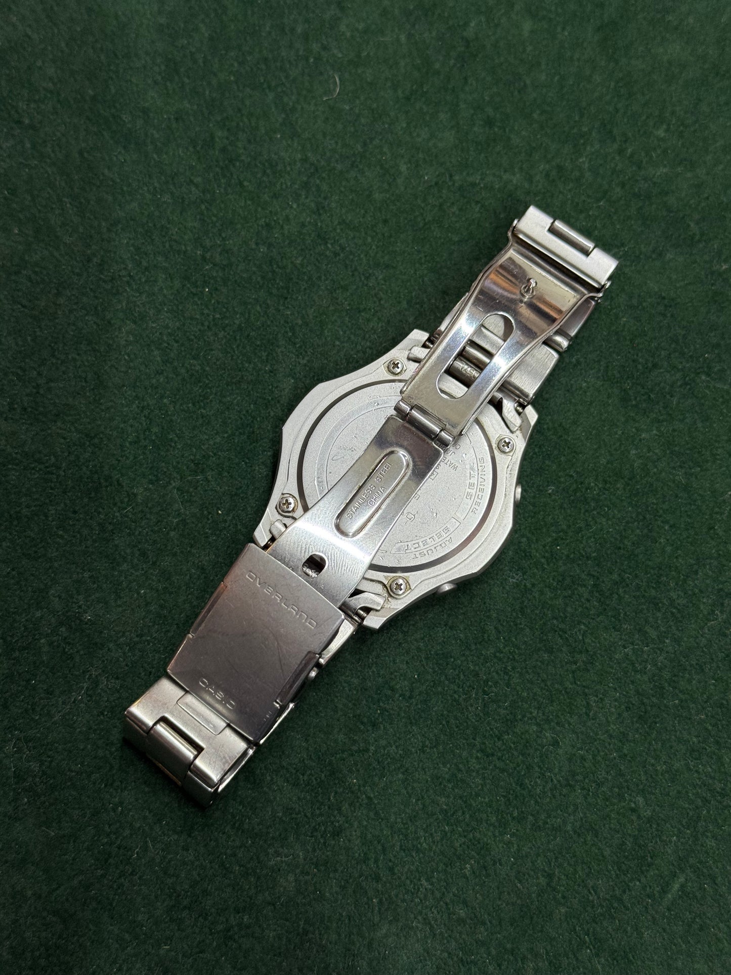 Vintage Casio Overland OVW-110 Wave Ceptor Tough Solar Watch