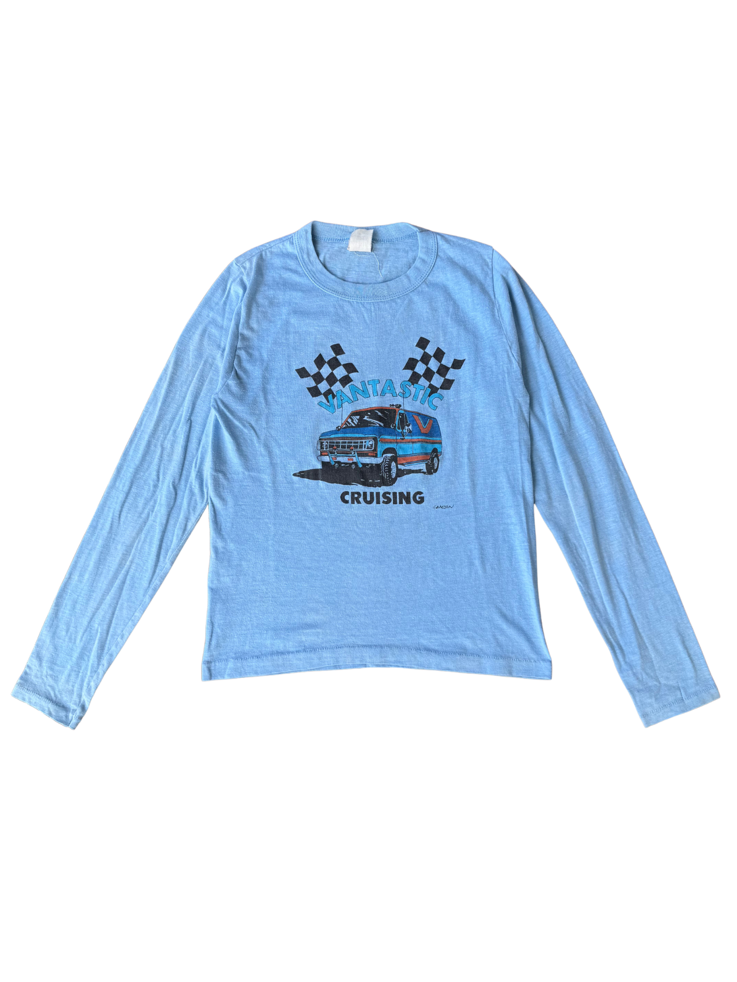 Vintage 1970s Sears “Vantastic Cruising” Kids Long Sleeve Tee