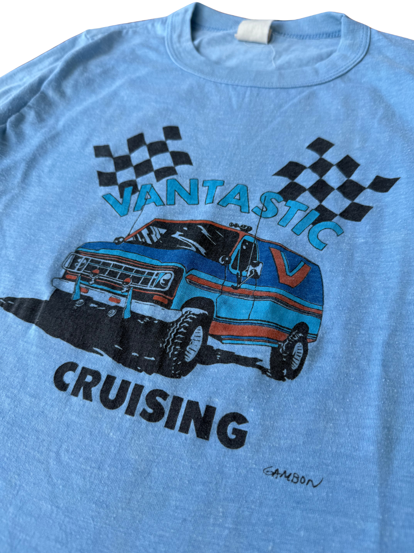 Vintage 1970s Sears “Vantastic Cruising” Kids Long Sleeve Tee